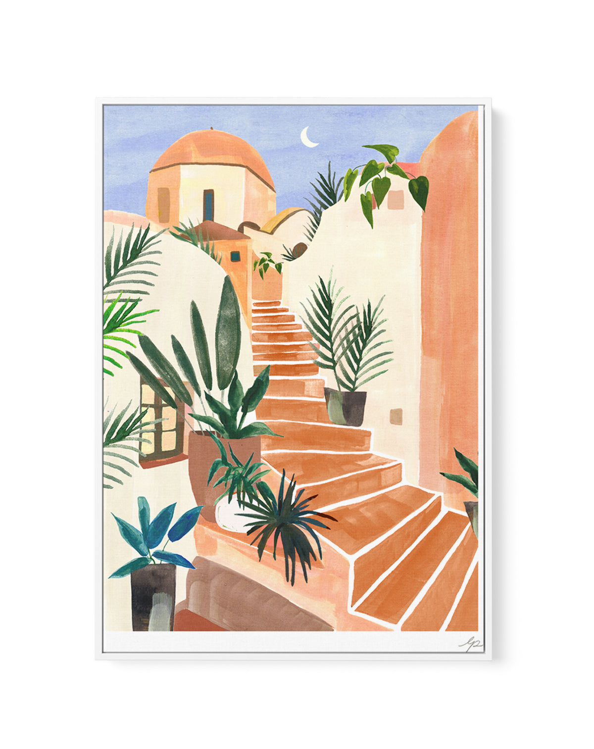 Tropical 3 by Laura Page | Framed Canvas Art Print