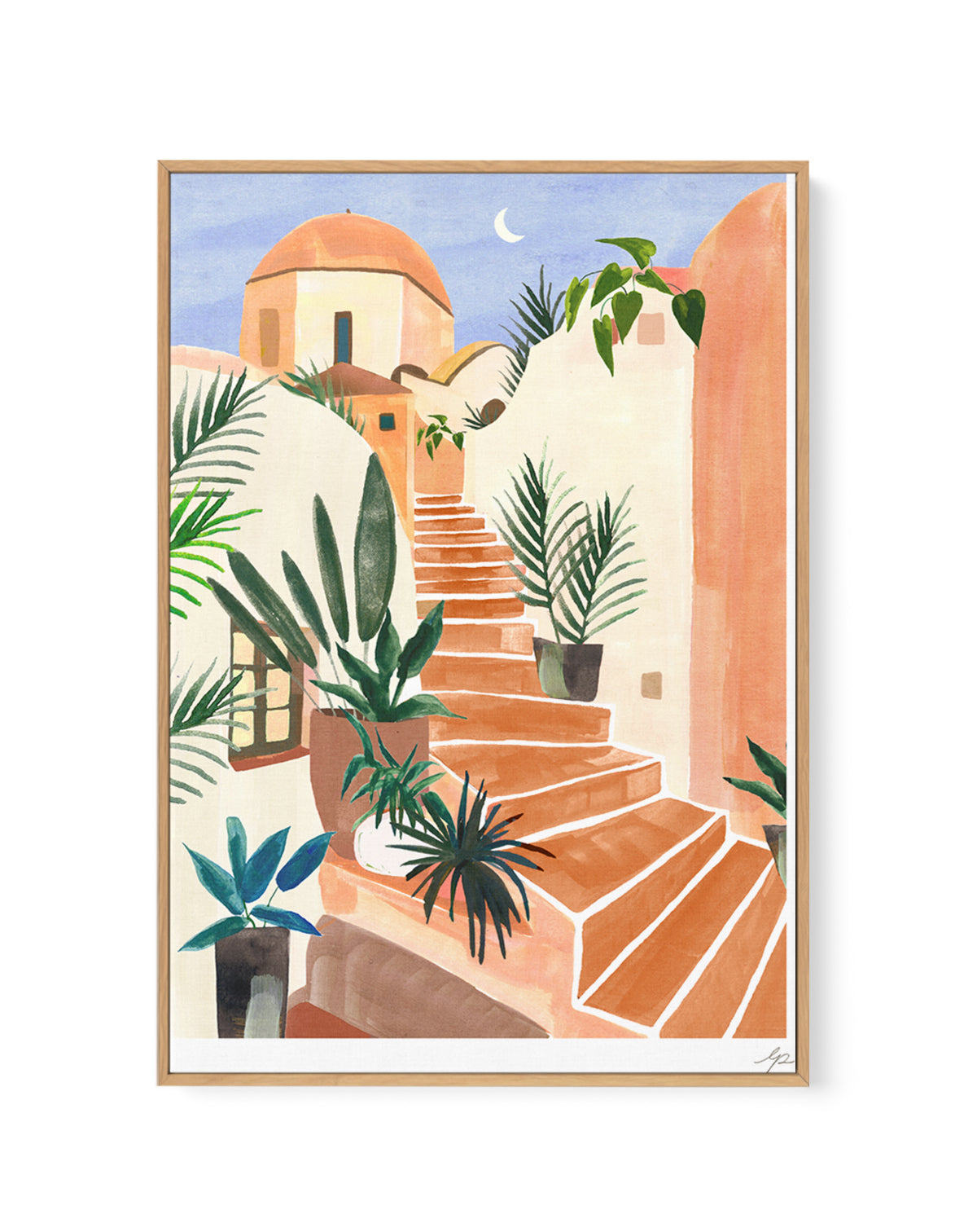 Tropical 3 by Laura Page | Framed Canvas Art Print