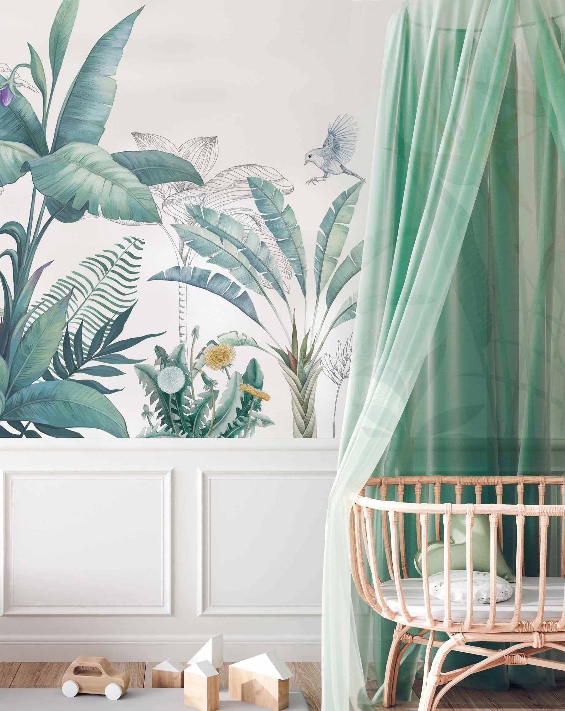 Tropical Adventure Wallpaper Mural-Wallpaper-Buy Kids Removable Wallpaper Online Our Custom Made Children√¢‚Ç¨‚Ñ¢s Wallpapers Are A Fun Way To Decorate And Enhance Boys Bedroom Decor And Girls Bedrooms They Are An Amazing Addition To Your Kids Bedroom Walls Our Collection of Kids Wallpaper Is Sure To Transform Your Kids Rooms Interior Style From Pink Wallpaper To Dinosaur Wallpaper Even Marble Wallpapers For Teen Boys Shop Peel And Stick Wallpaper Online Today With Olive et Oriel