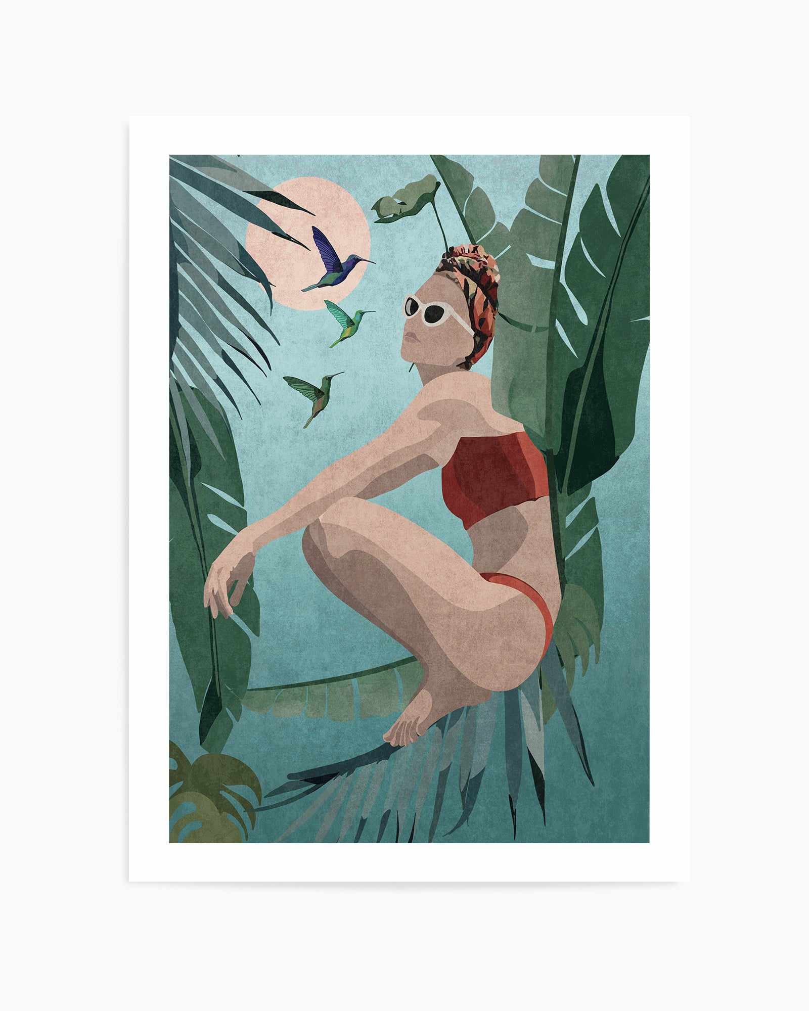 Tropical Blue By Emel Tunabylu | Art Print