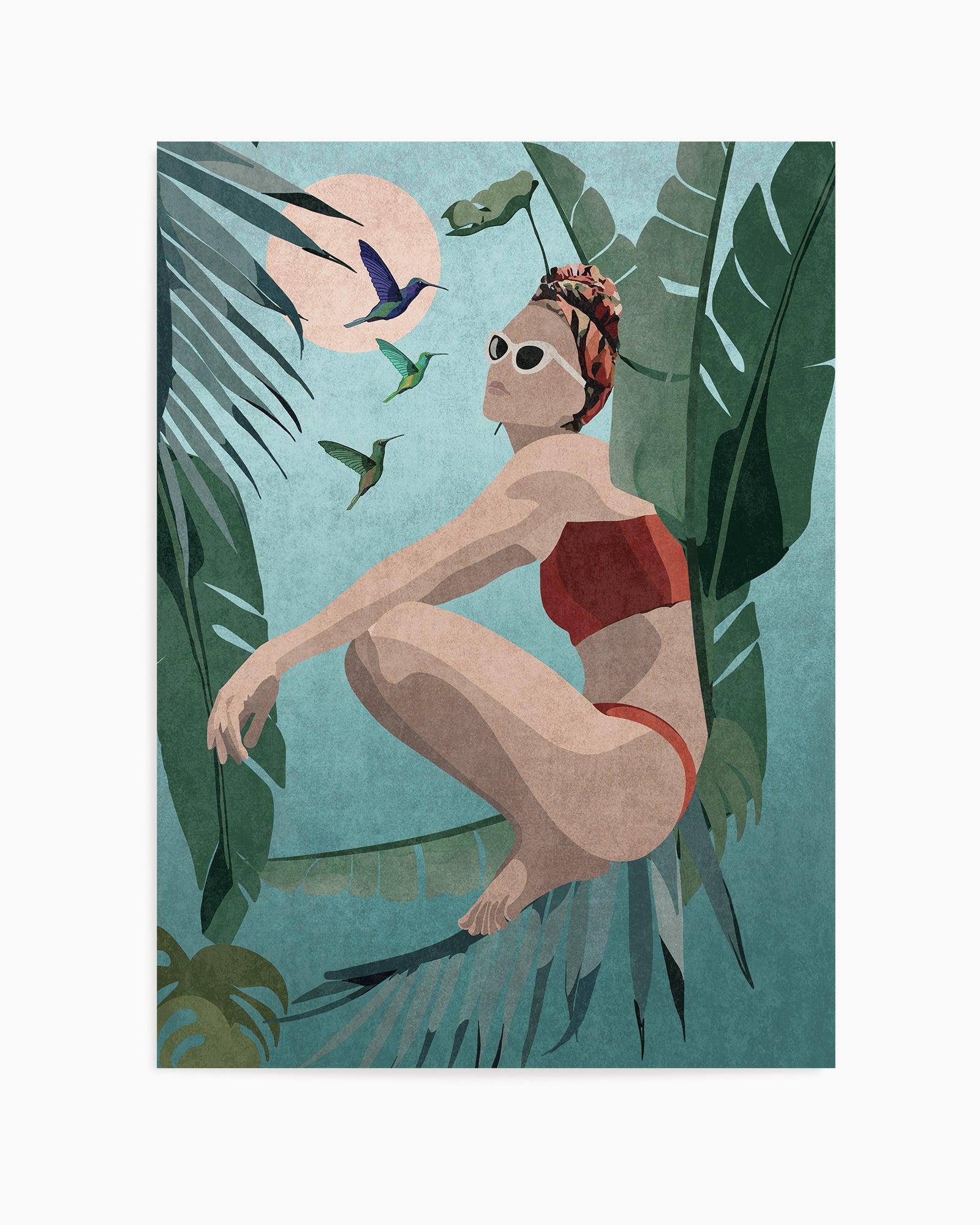 Tropical Blue By Emel Tunabylu | Art Print