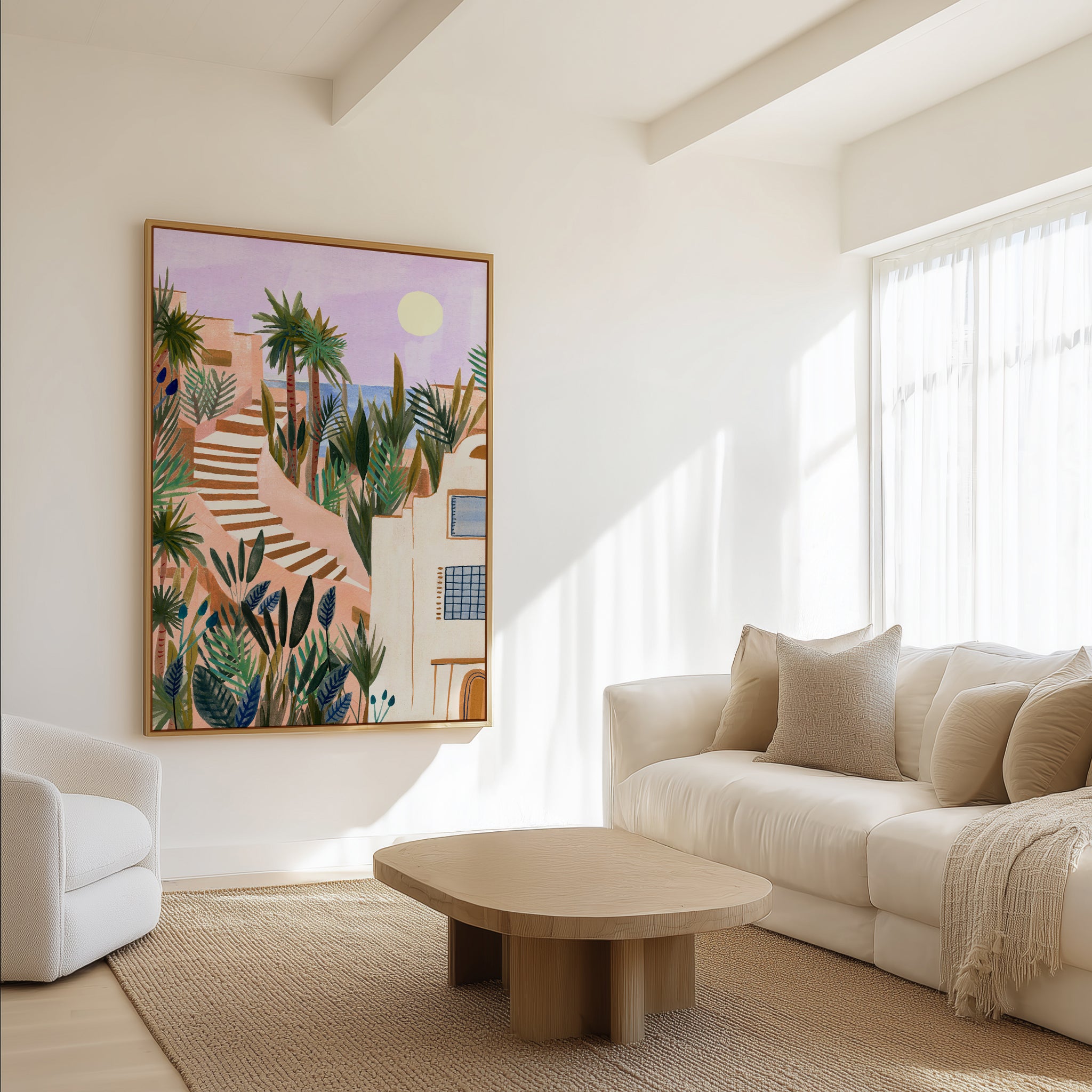 Tropical by Laura Page | Framed Canvas Art Print