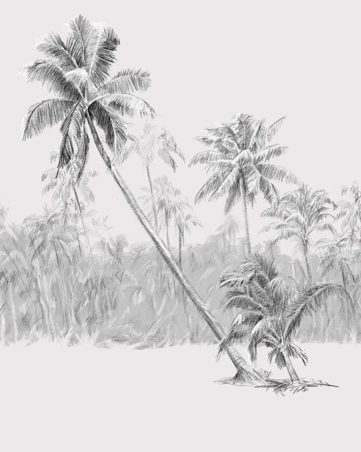 Tropical Island Wallpaper Mural-Wallpaper-Buy-Australian-Removable-Wallpaper-Now-In-Black-&-White-Wallpaper-Peel-And-Stick-Wallpaper-Online-At-Olive-et-Oriel-Custom-Made-Wallpapers-Wall-Papers-Decorate-Your-Bedroom-Living-Room-Kids-Room-or-Commercial-Interior