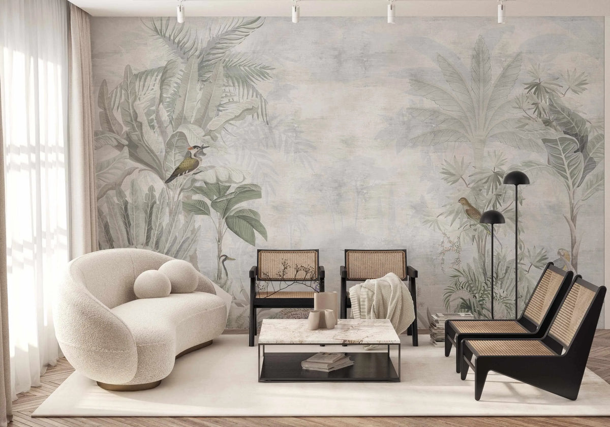 Tropical Oasis Wallpaper from Olive et Oriel where you can shop wallpaper and artworks online