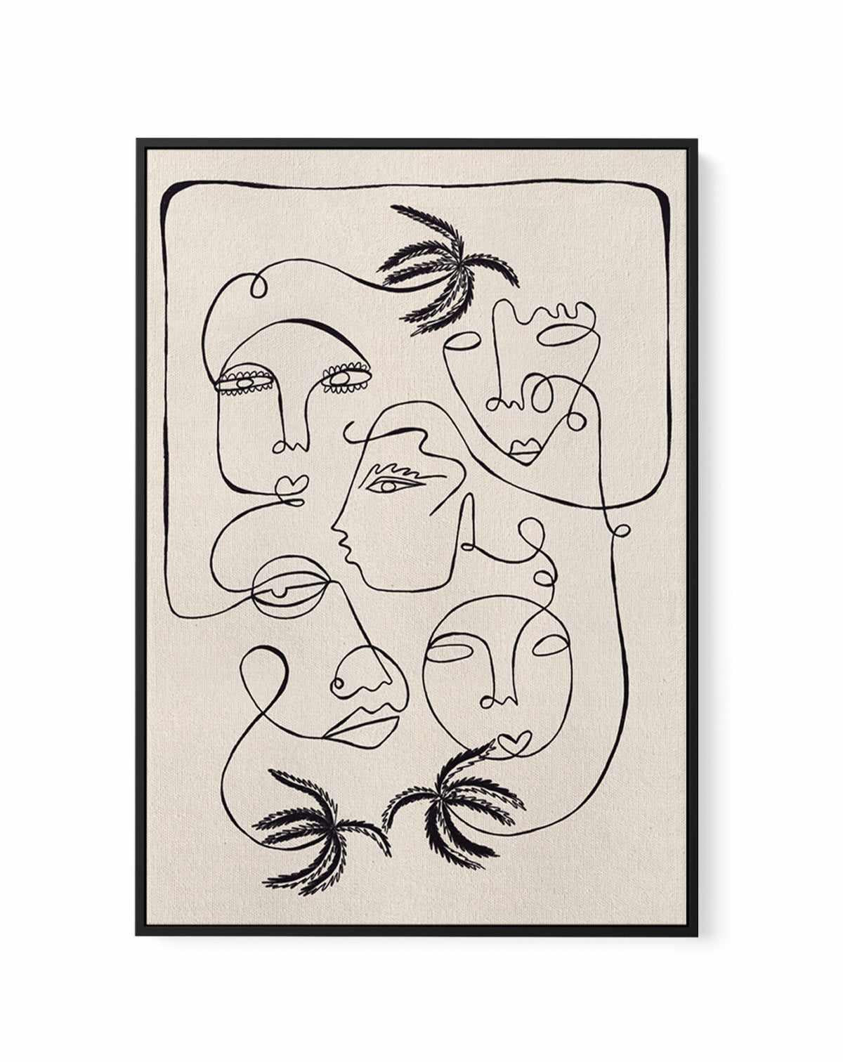 Tropical Thoughts by Shatha Al Dafai | Framed Canvas Art Print from Olive et Oriel where you can shop wallpaper and artworks online