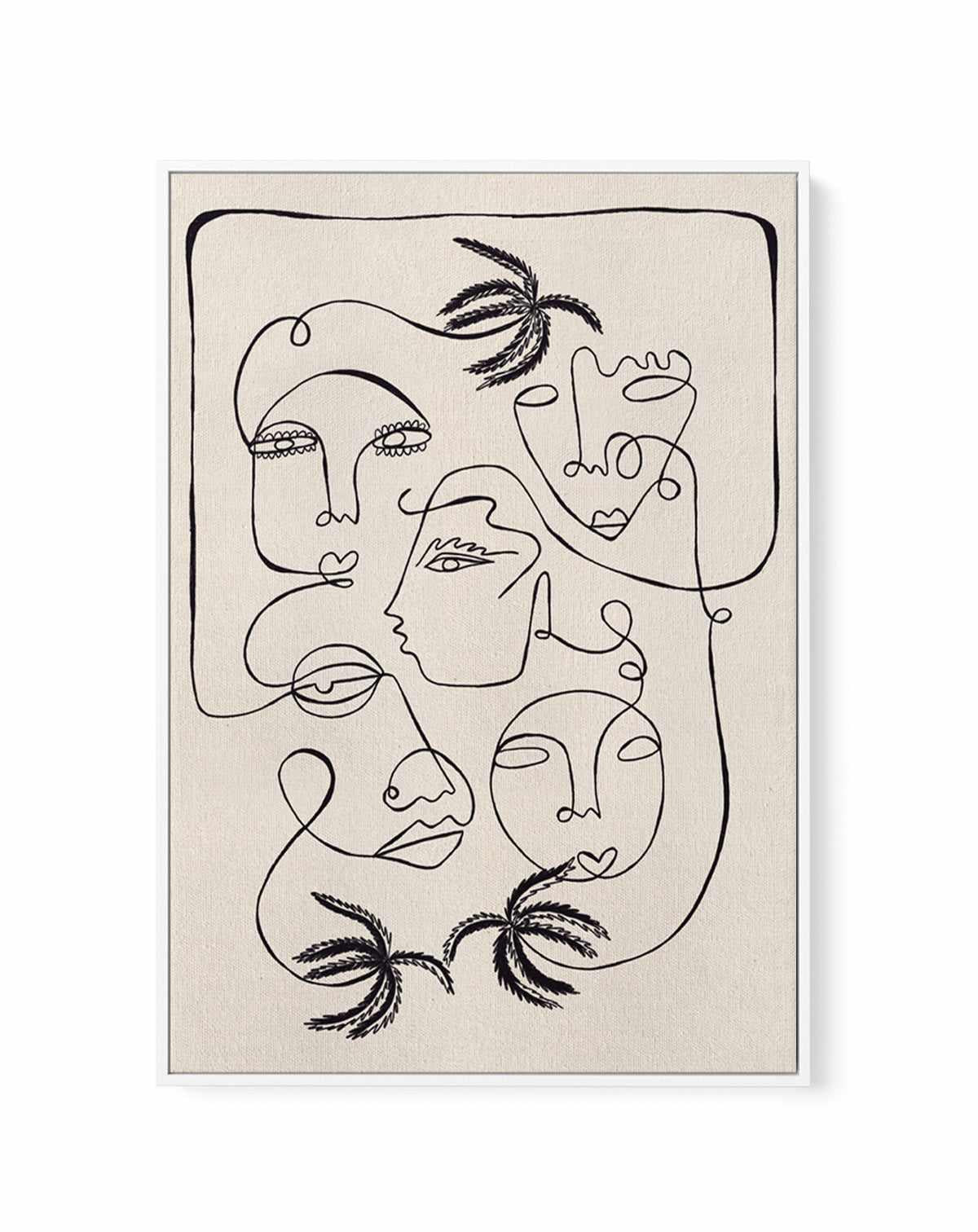 Tropical Thoughts by Shatha Al Dafai | Framed Canvas Art Print from Olive et Oriel where you can shop wallpaper and artworks online