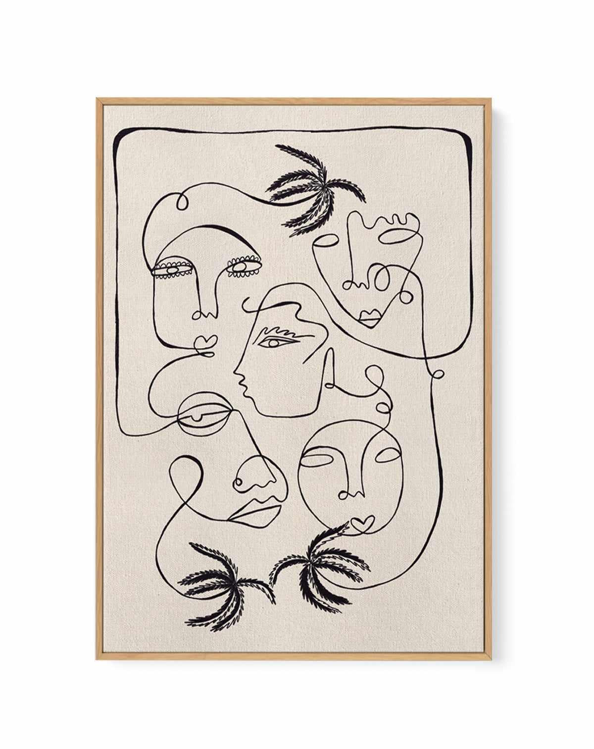 Tropical Thoughts by Shatha Al Dafai | Framed Canvas Art Print from Olive et Oriel where you can shop wallpaper and artworks online