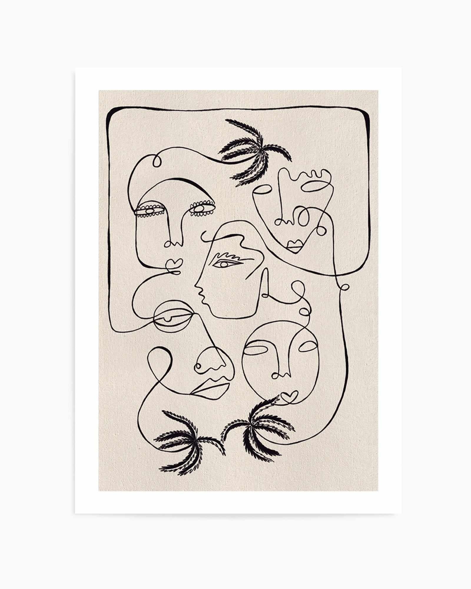 Tropical Thoughts by Shatha Al Dafai | Art Print from Olive et Oriel where you can shop wallpaper and artworks online