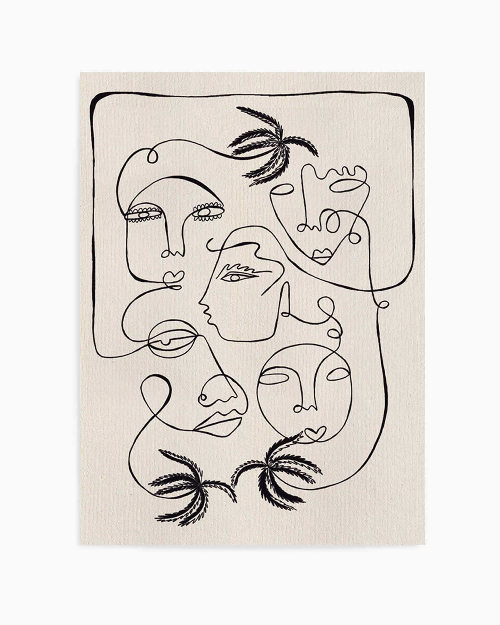 Tropical Thoughts by Shatha Al Dafai | Art Print from Olive et Oriel where you can shop wallpaper and artworks online