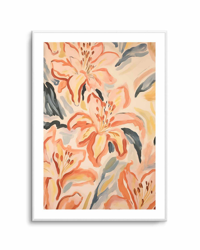 Tropical Tigerlilies I | Art Print from Olive et Oriel where you can shop wallpaper and artworks online