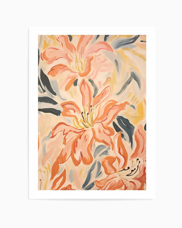 Tropical Tigerlilies II | Art Print from Olive et Oriel where you can shop wallpaper and artworks online