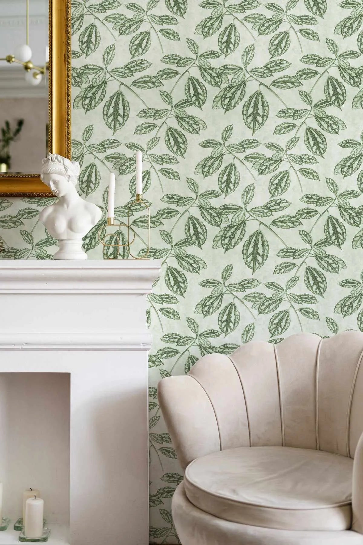Tropical Vine Wallpaper from Olive et Oriel where you can shop wallpaper and artworks online