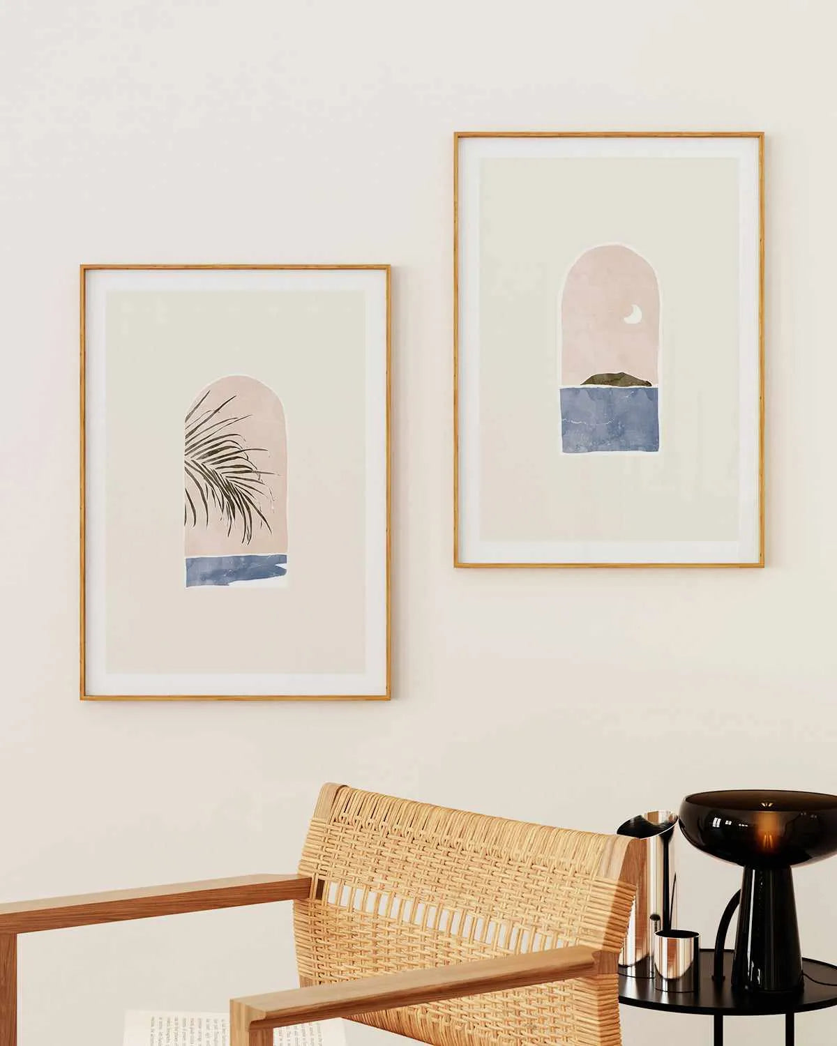 Tropical Window Landscape II by Yuyu Pont Art Print from Olive et Oriel where you can shop wallpaper and artworks online