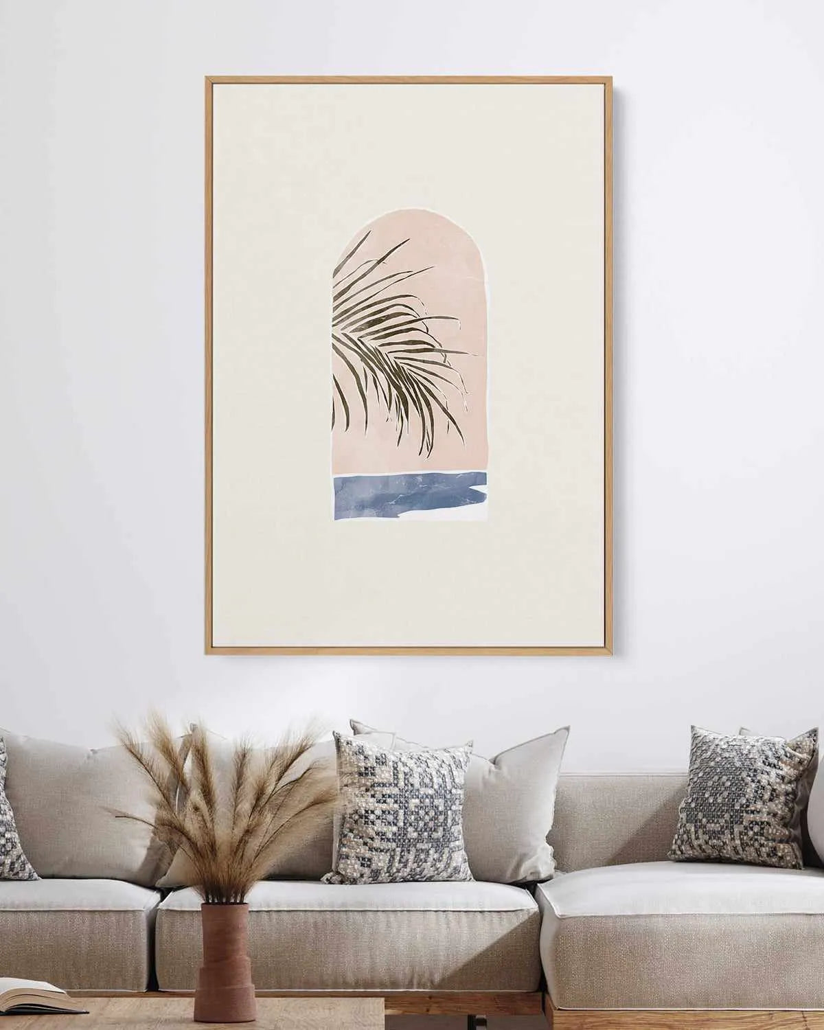 Tropical Window Landscape II by Yuyu Pont | Framed Canvas Art Print from Olive et Oriel where you can shop wallpaper and artworks online