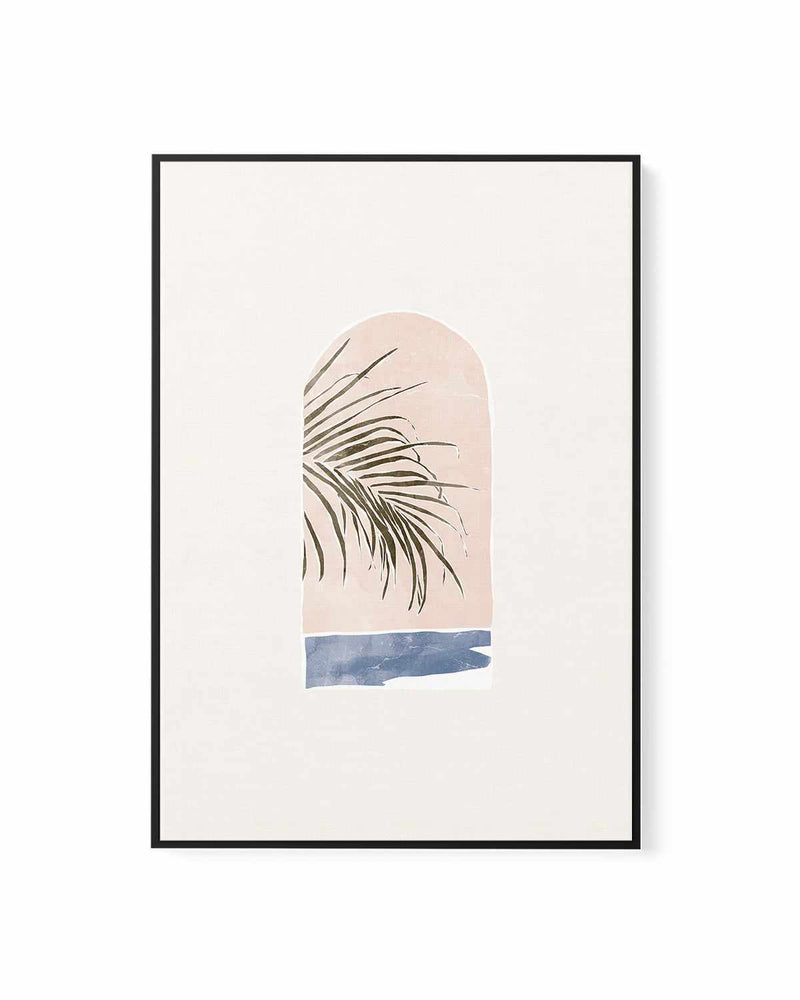 Tropical Window Landscape II by Yuyu Pont | Framed Canvas Art Print