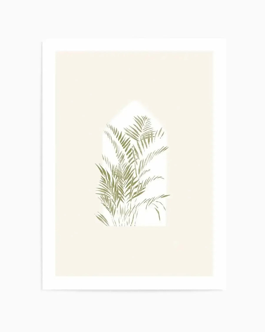 Tropical Window I by Yuyu Pont Art Print from Olive et Oriel where you can shop wallpaper and artworks online