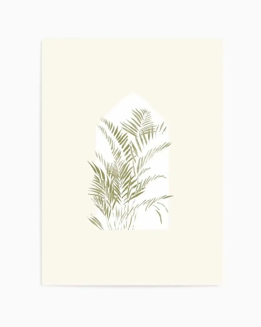 Tropical Window I by Yuyu Pont Art Print from Olive et Oriel where you can shop wallpaper and artworks online