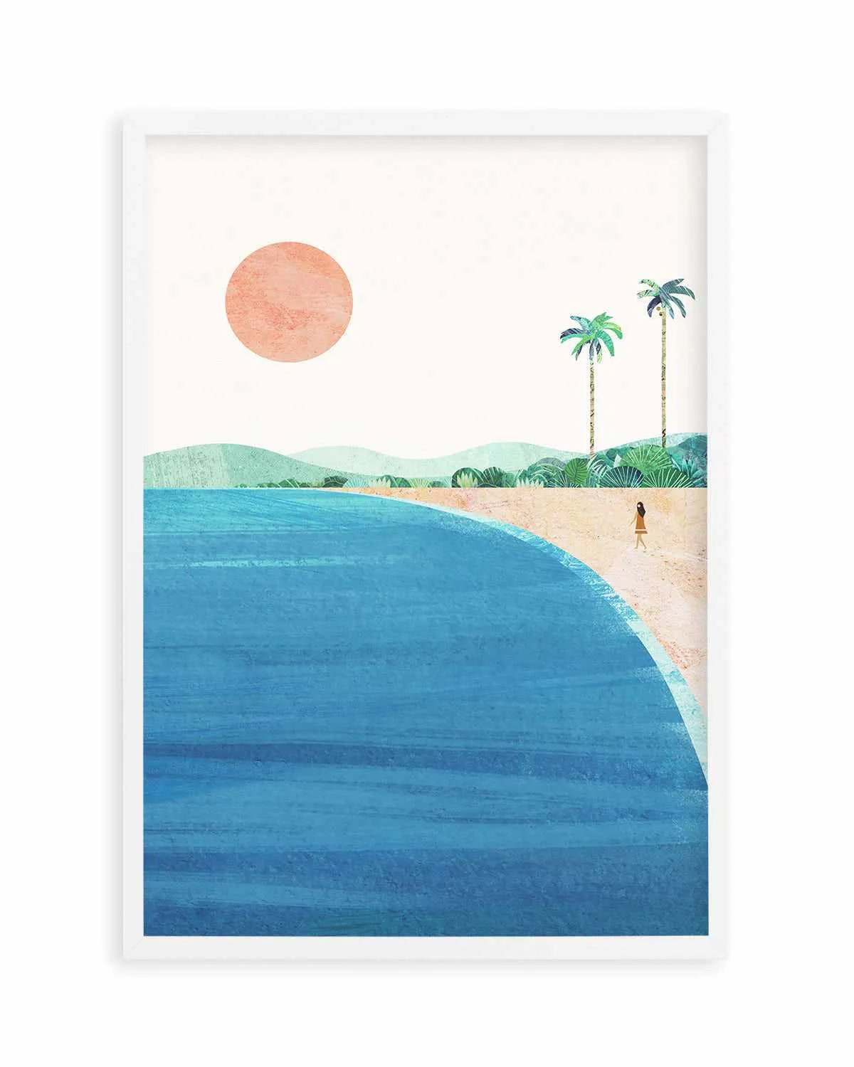 Tropical Island Beach by Henry Rivers Art Print from Olive et Oriel where you can shop wallpaper and artworks online