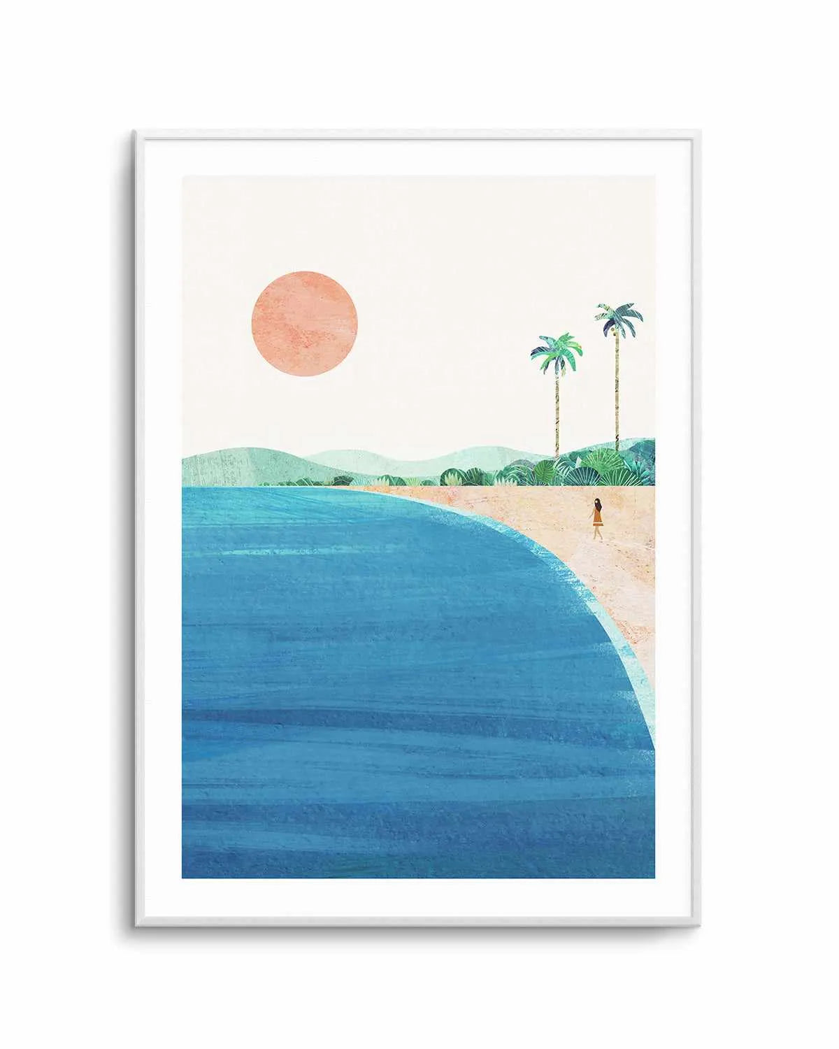 Tropical Island Beach by Henry Rivers Art Print from Olive et Oriel where you can shop wallpaper and artworks online