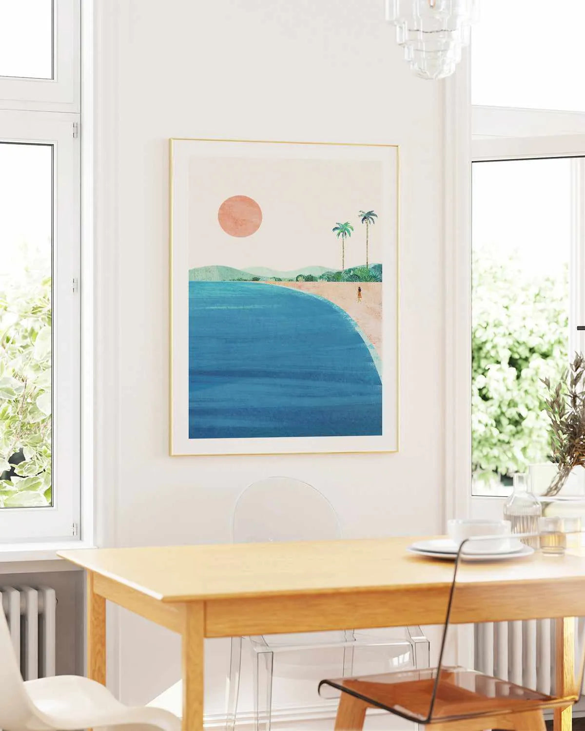 Tropical Island Beach by Henry Rivers Art Print from Olive et Oriel where you can shop wallpaper and artworks online