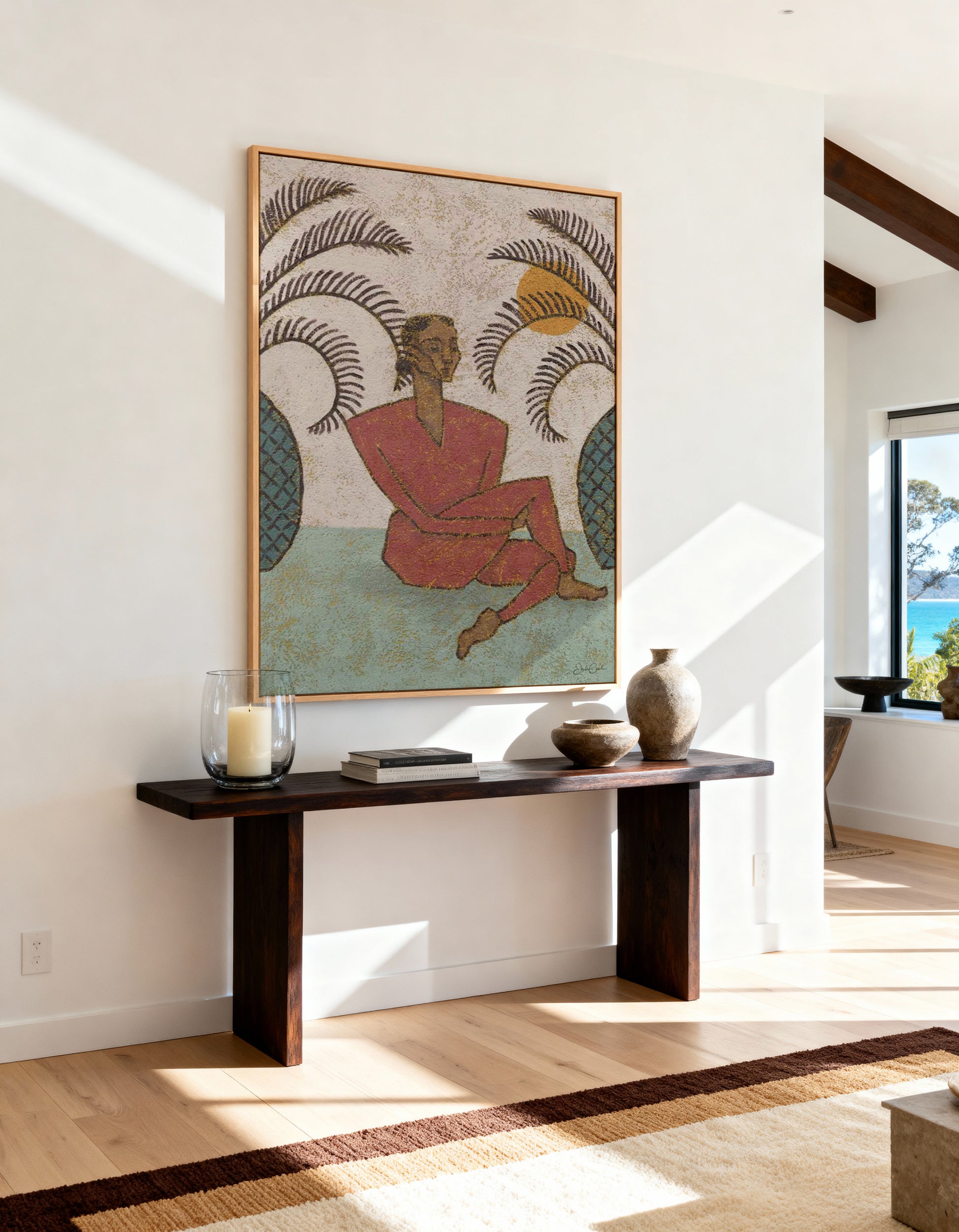 Tropical Dreams by Julie Celina | Framed Canvas Art Print from Olive et Oriel where you can shop wallpaper and artworks online