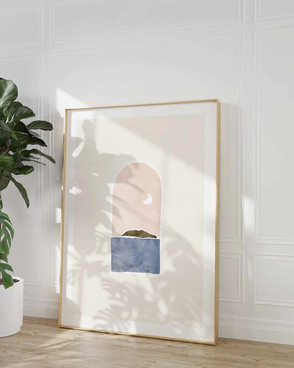 Tropical Window Landscape III by Yuyu Pont Art Print from Olive et Oriel where you can shop wallpaper and artworks online