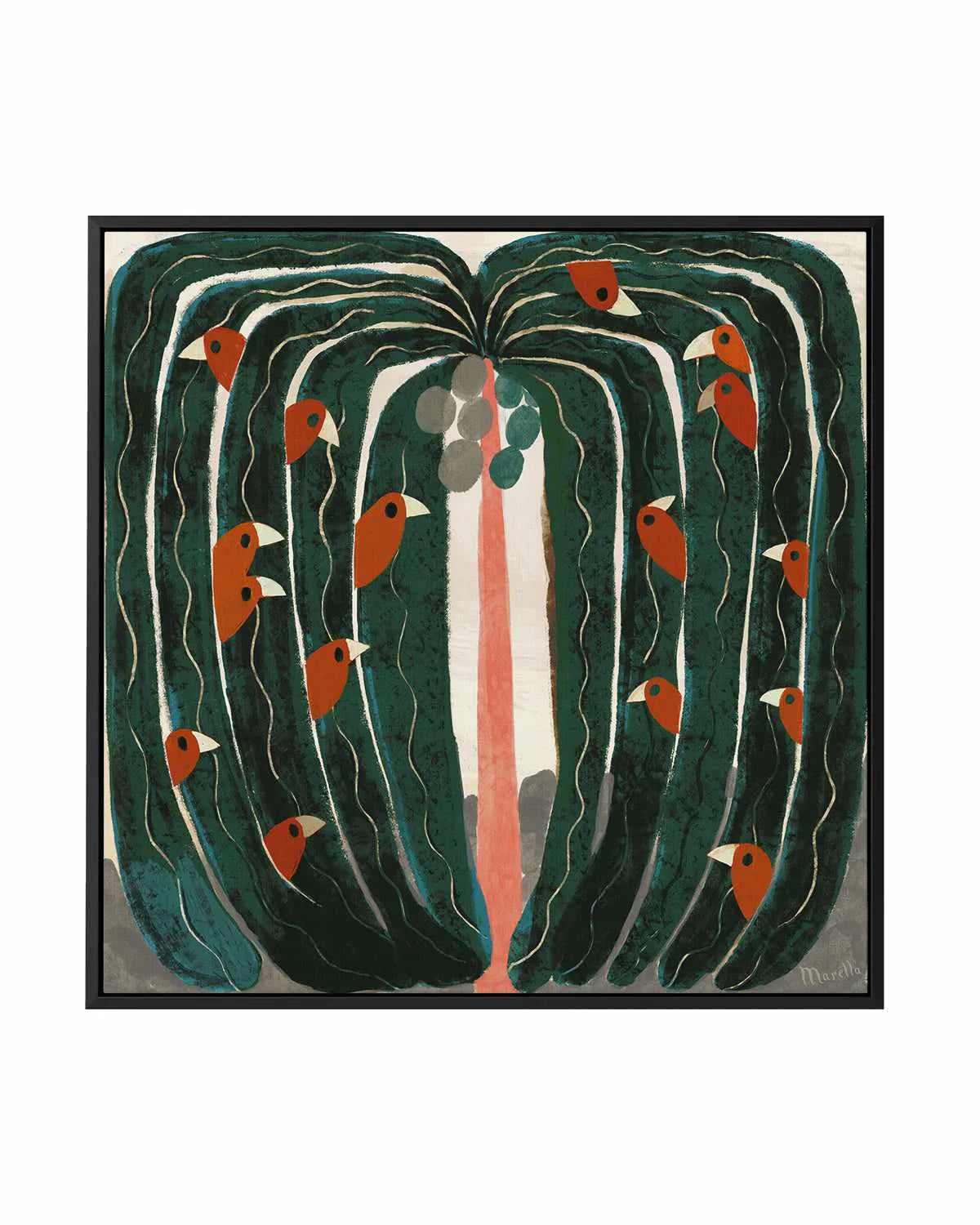 Tropical Tree by Marco Marella | Framed Canvas Art Print from Olive et Oriel where you can shop wallpaper and artworks online
