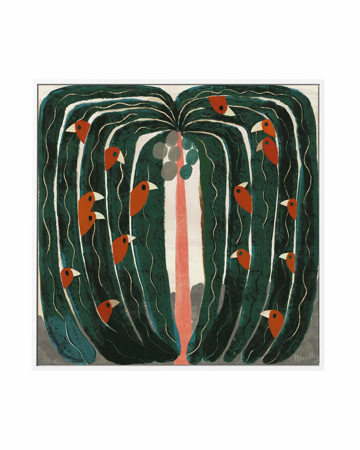 Tropical Tree by Marco Marella | Framed Canvas Art Print from Olive et Oriel where you can shop wallpaper and artworks online