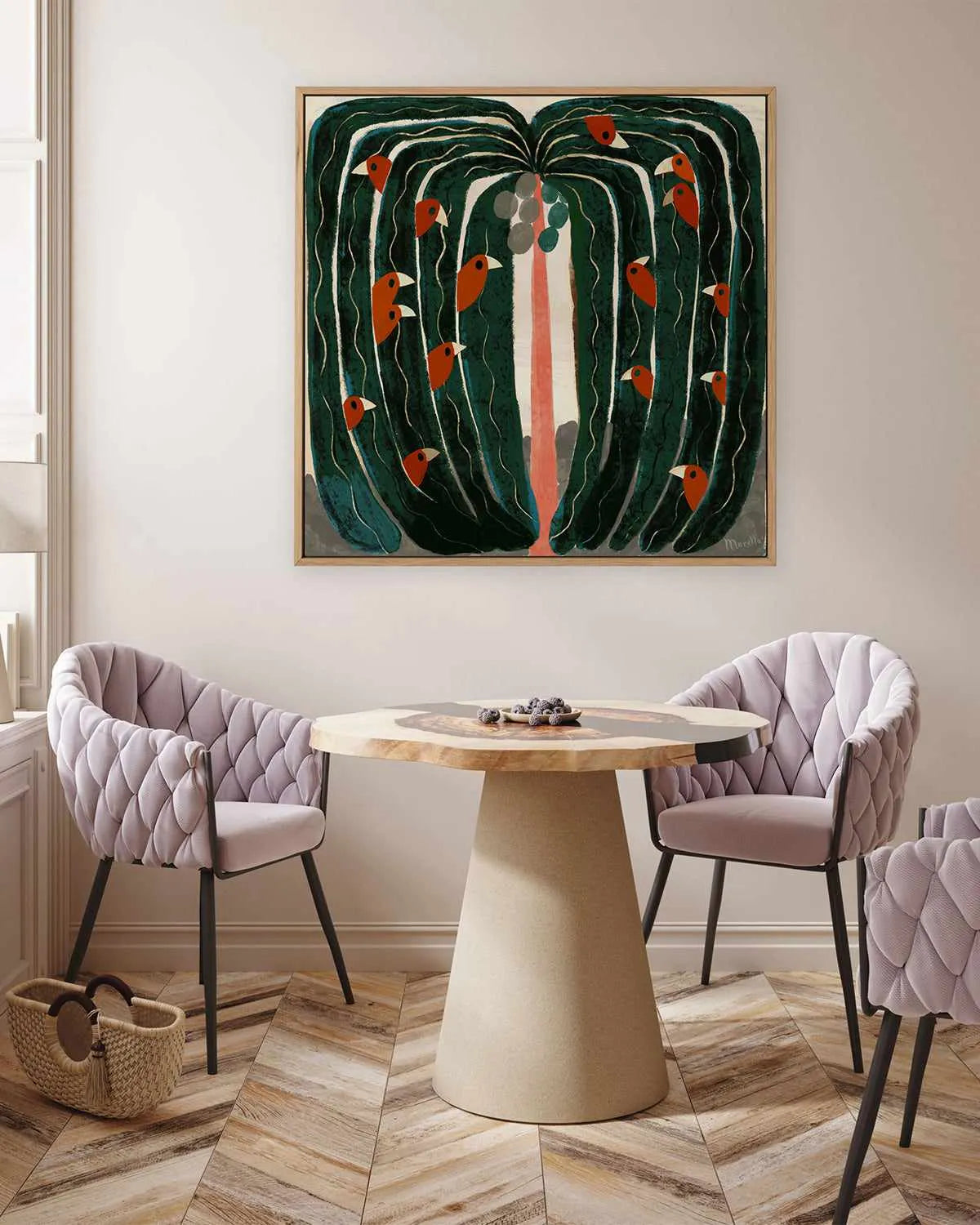 Tropical Tree by Marco Marella | Framed Canvas Art Print from Olive et Oriel where you can shop wallpaper and artworks online