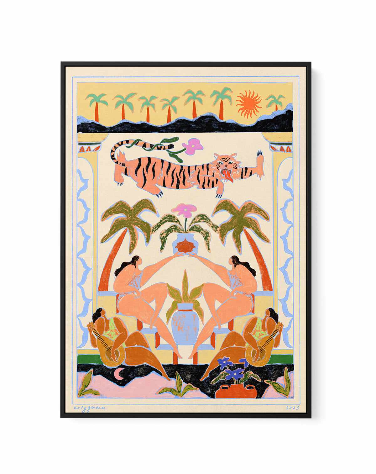 Tropicana by Arty Guava | Framed Canvas Art Print