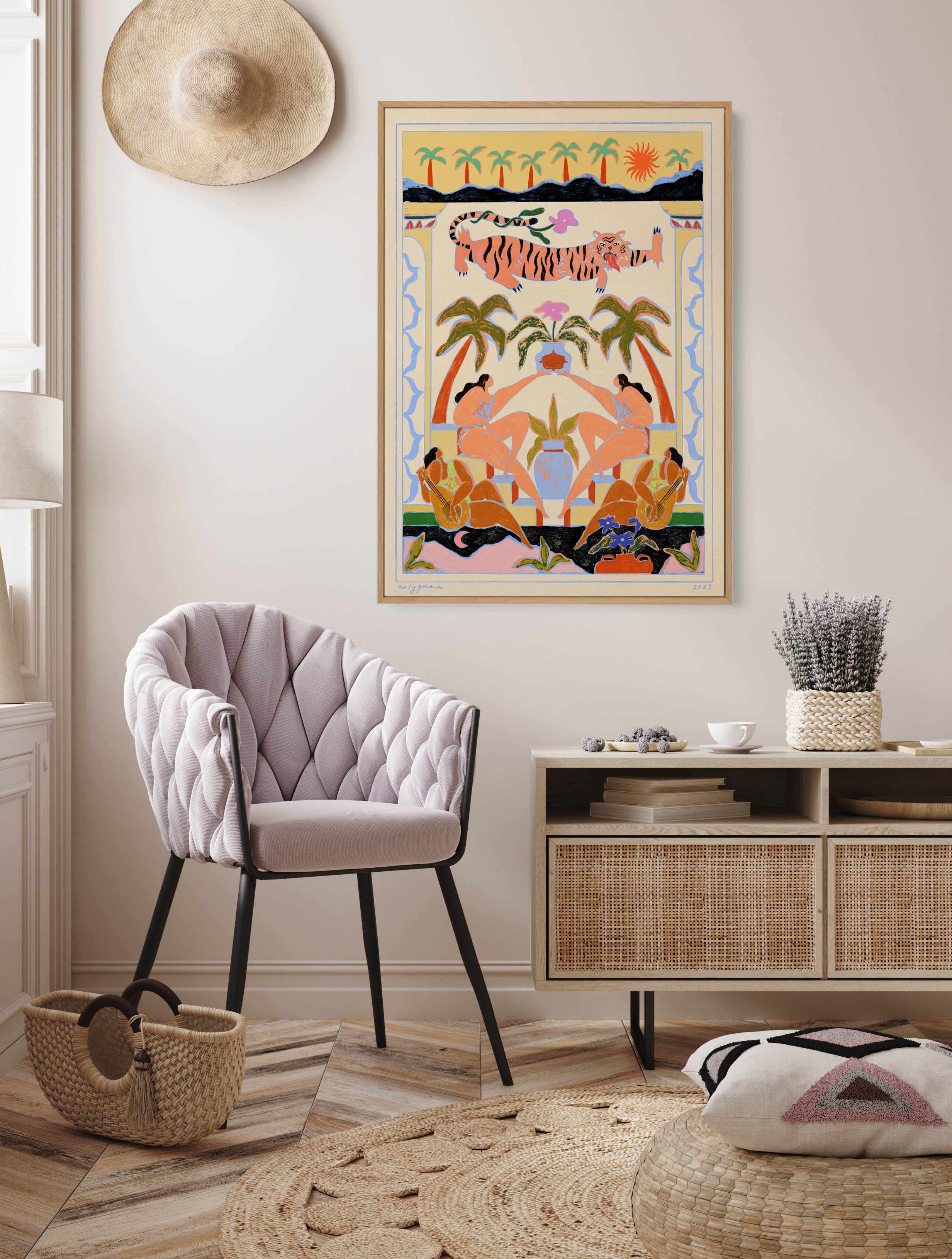 Tropicana by Arty Guava | Framed Canvas Art Print