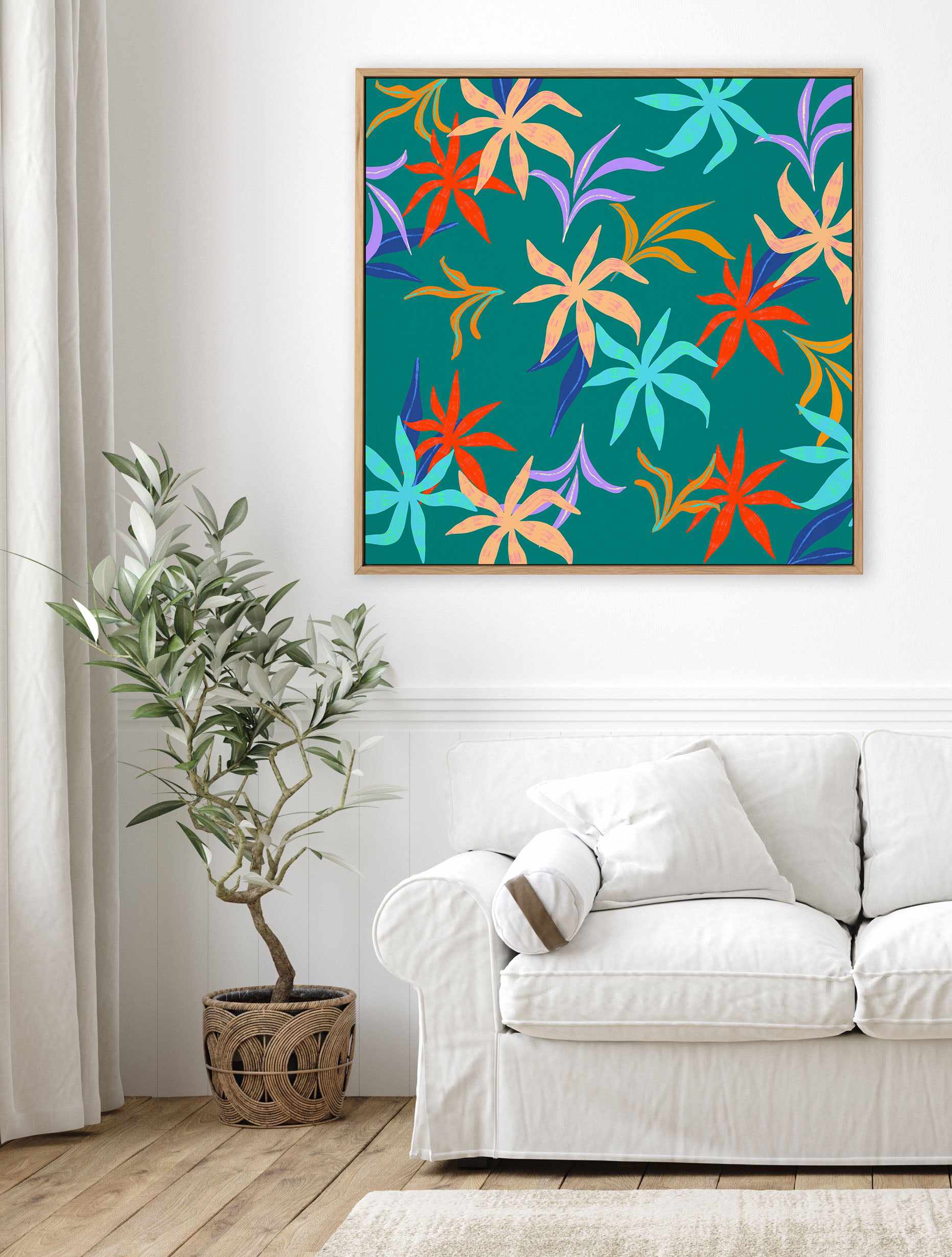 Tropicana I by Arty Guava | Framed Canvas Art Print