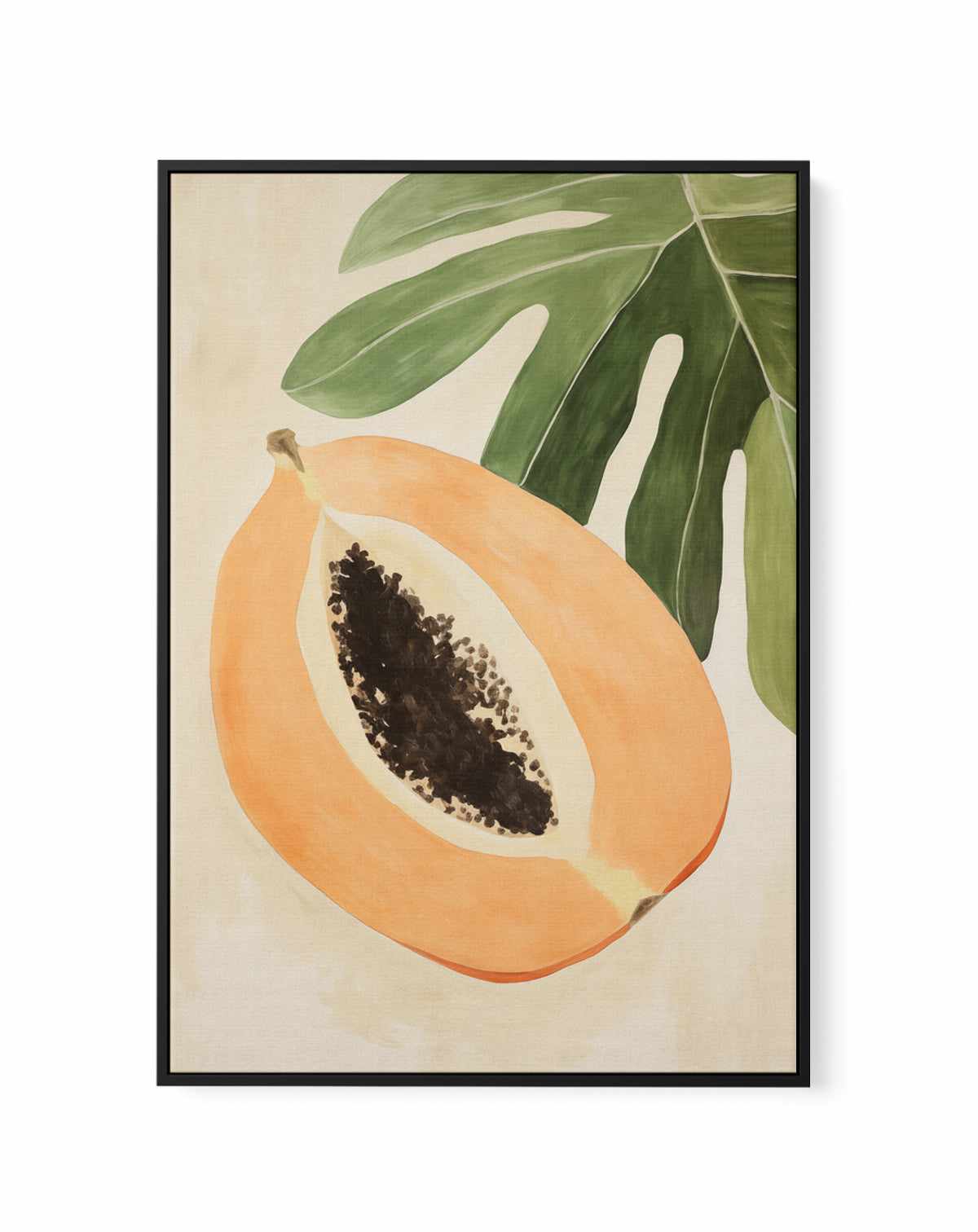 Tropicana Papaya | Framed Canvas Art Print