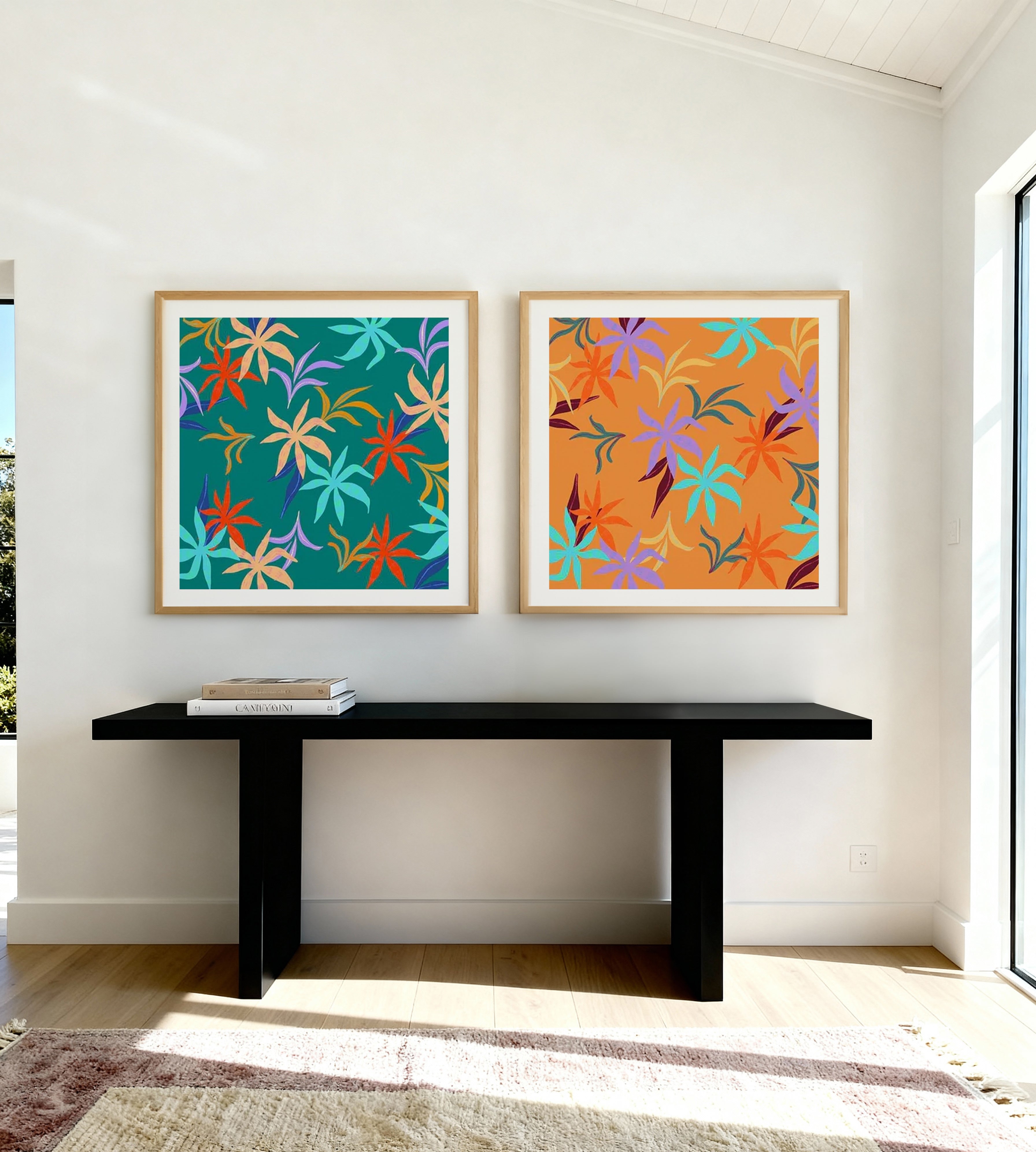 Tropicana I & II by Arty Guava Art Print Set of 2 | Matching Wall Art