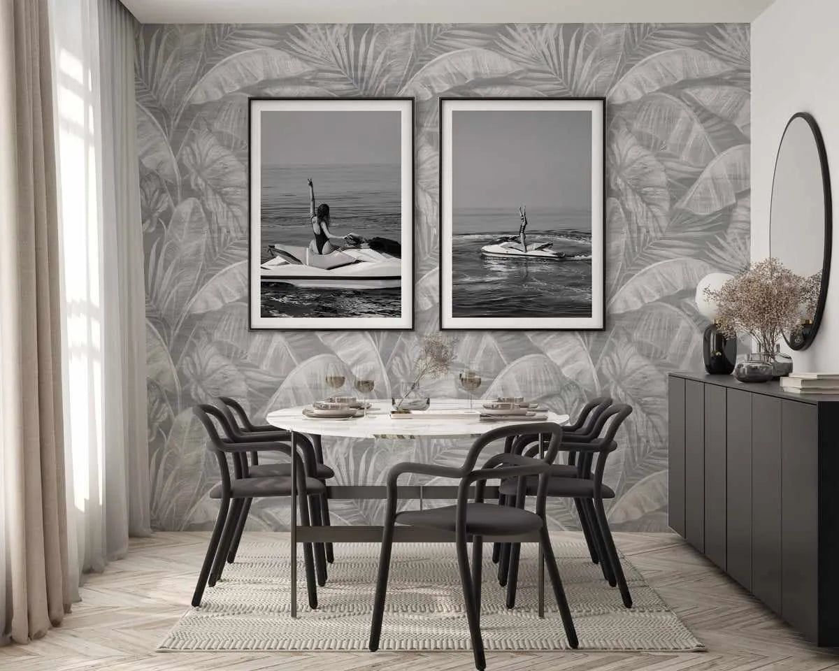 Tropics In Moonlight Wallpaper from Olive et Oriel where you can shop wallpaper and artworks online