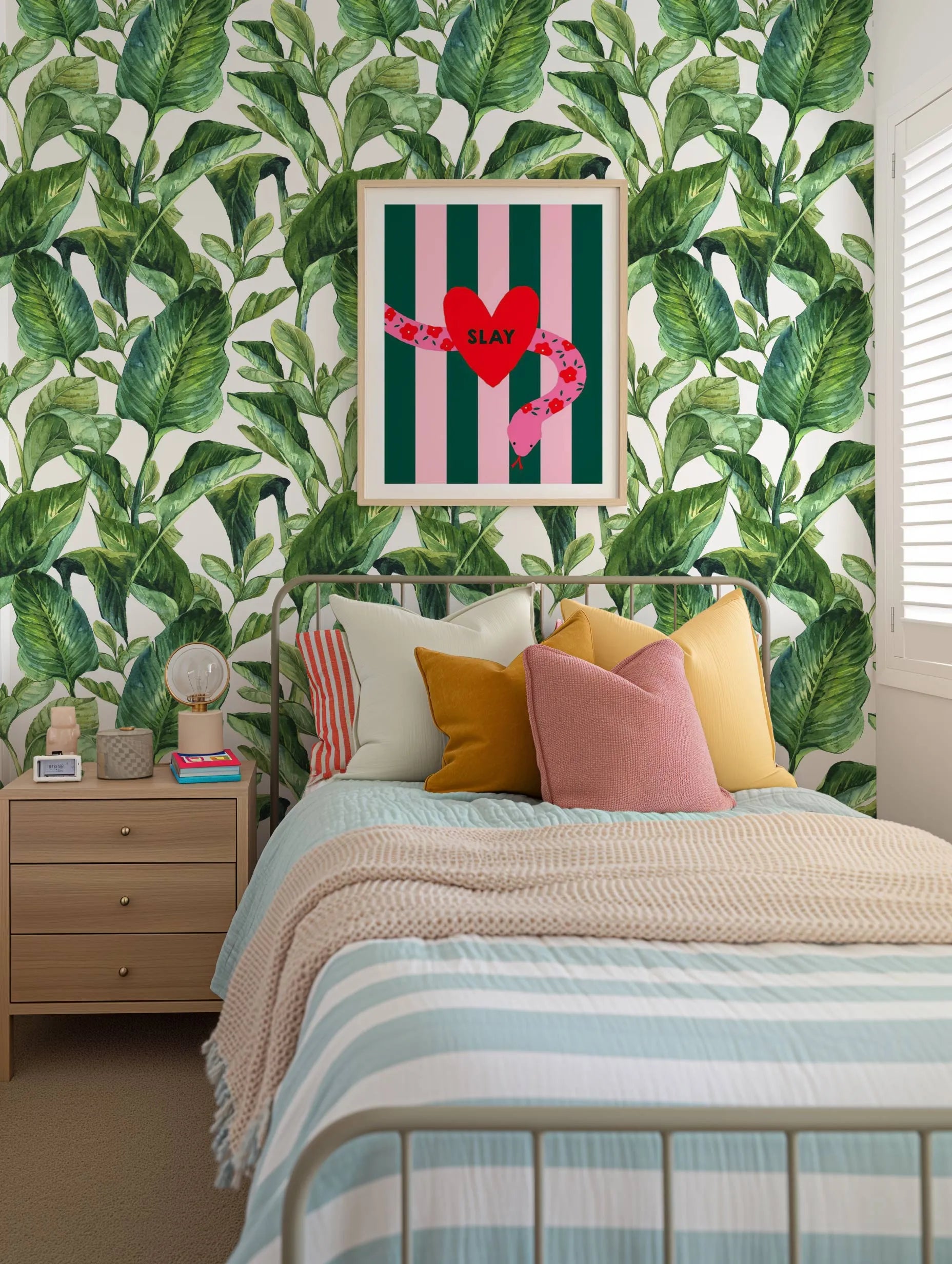 Tropics Wallpaper from Olive et Oriel where you can shop wallpaper and artworks online