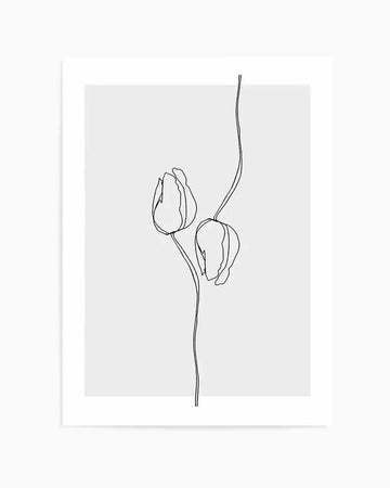 Tulip I | Illustration Art Print from Olive et Oriel where you can shop wallpaper and artworks online