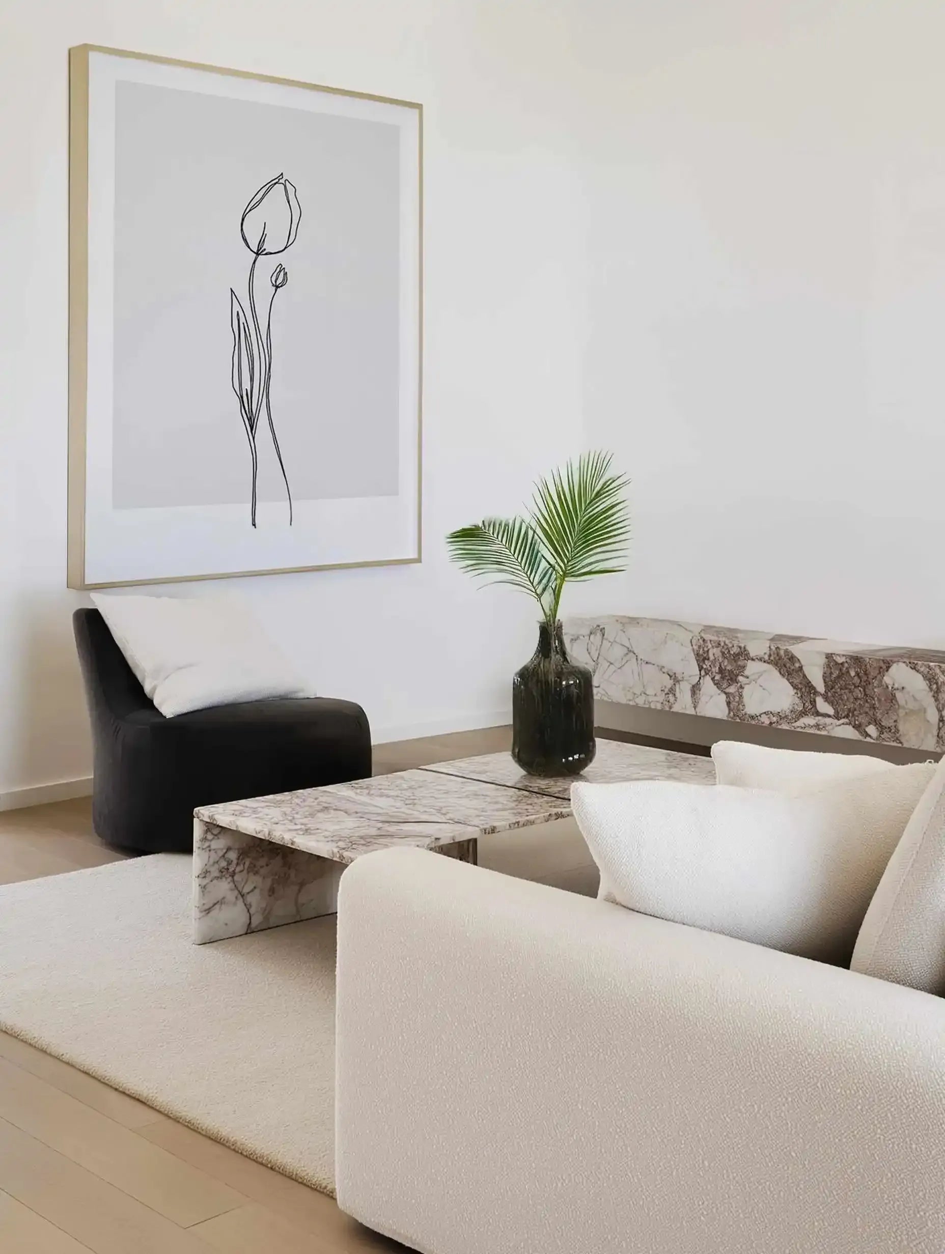 Tulip II | Illustration Art Print from Olive et Oriel where you can shop wallpaper and artworks online