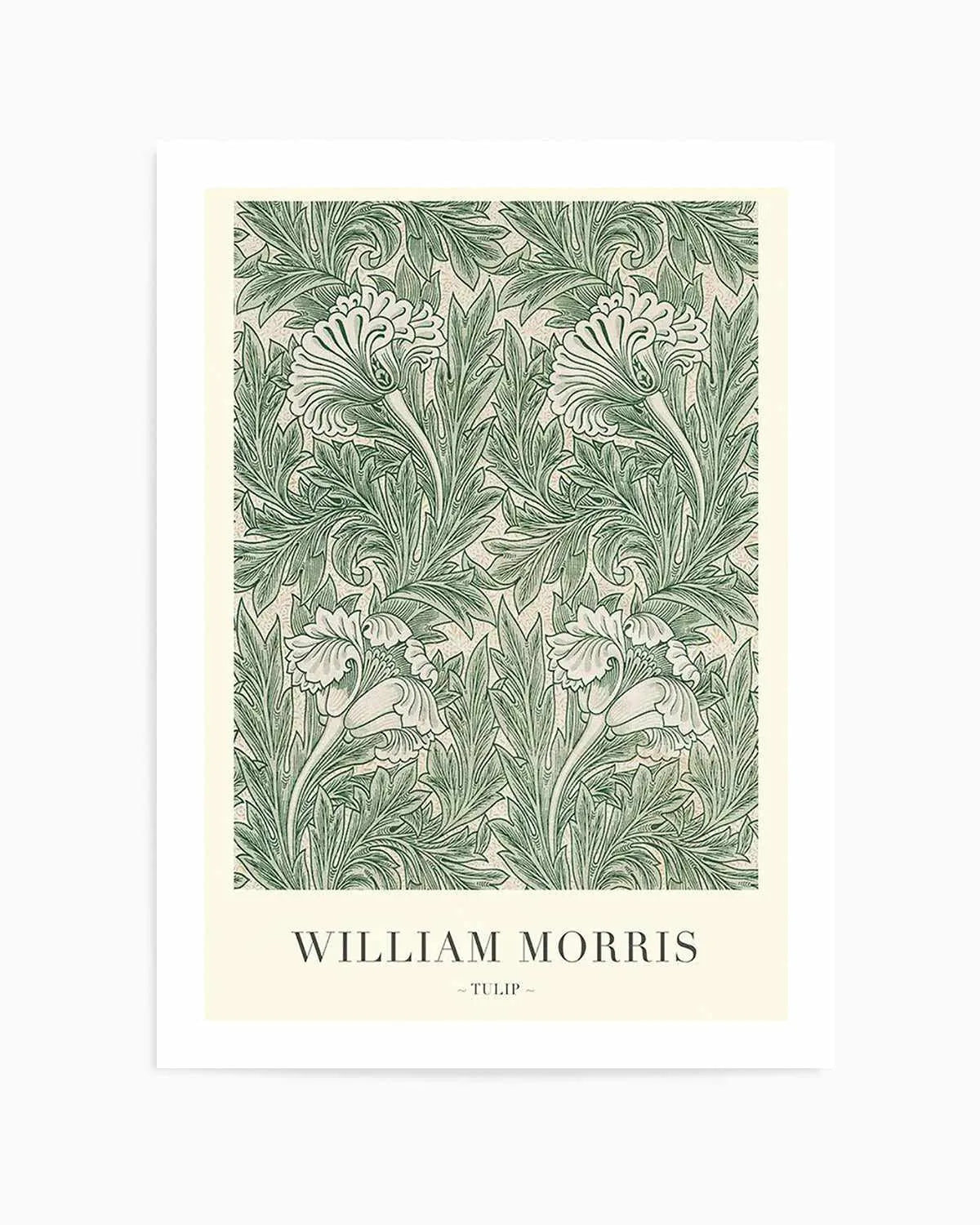 Tulip by William Morris Art Print from Olive et Oriel where you can shop wallpaper and artworks online