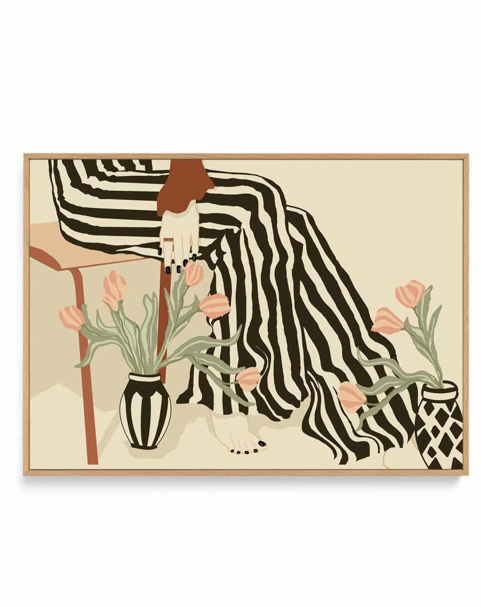 Tulips By My Feet by Sannel Larson | Framed Canvas Art Print from Olive et Oriel where you can shop wallpaper and artworks online