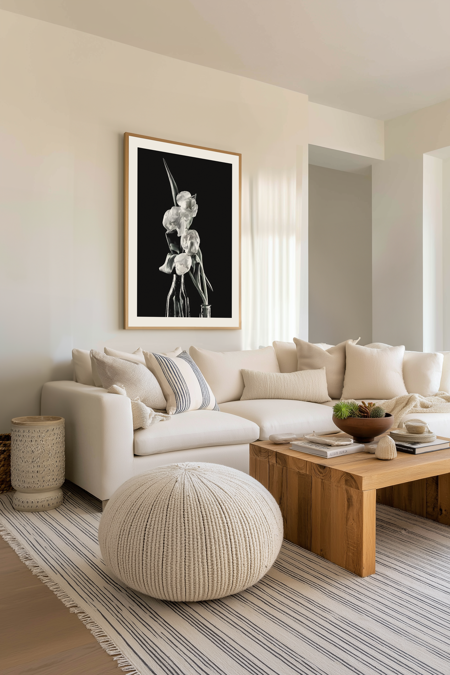 Tulips on Black II Art Print from Olive et Oriel where you can shop wallpaper and artworks online