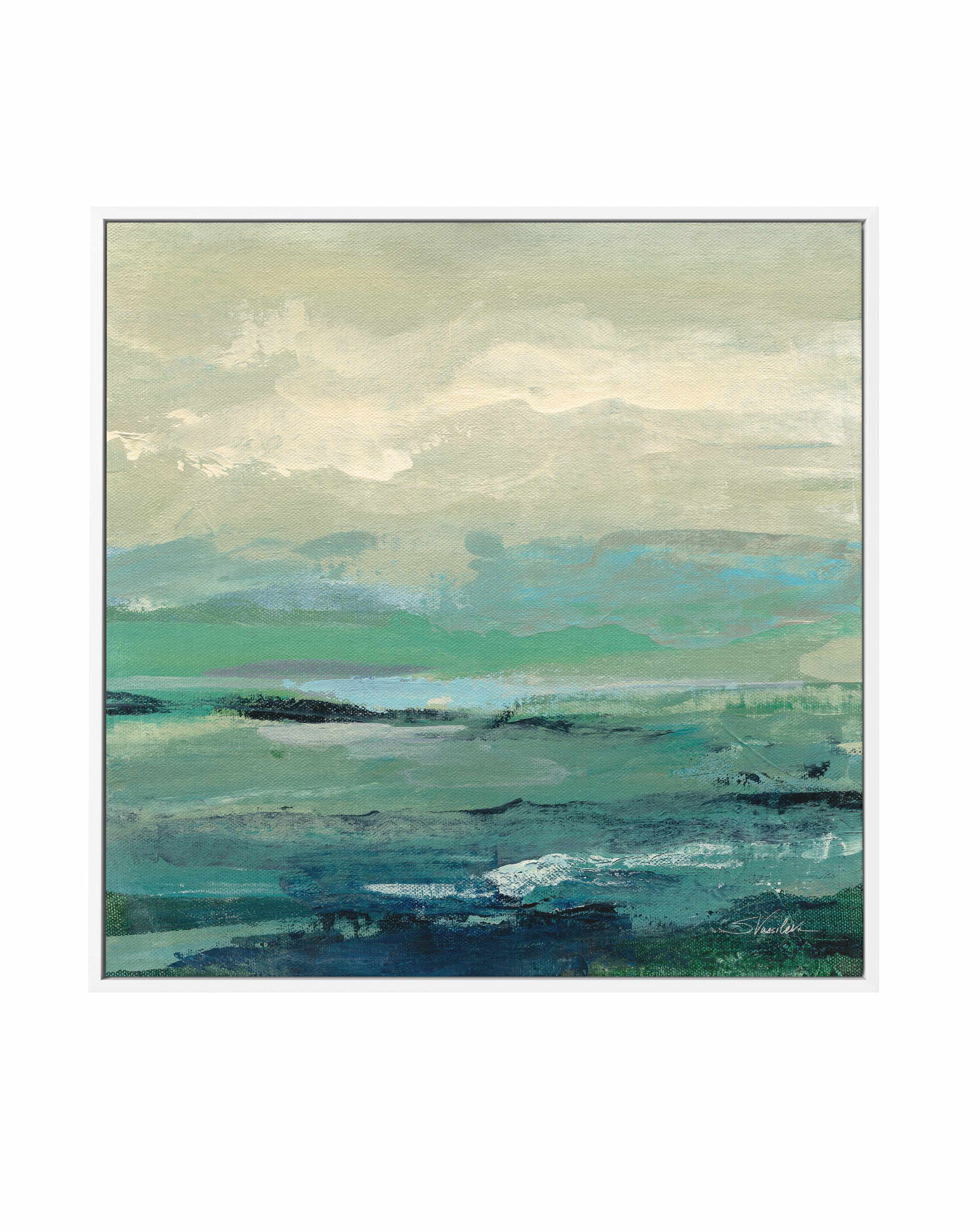 Turquoise Bay I | Framed Canvas Art Print