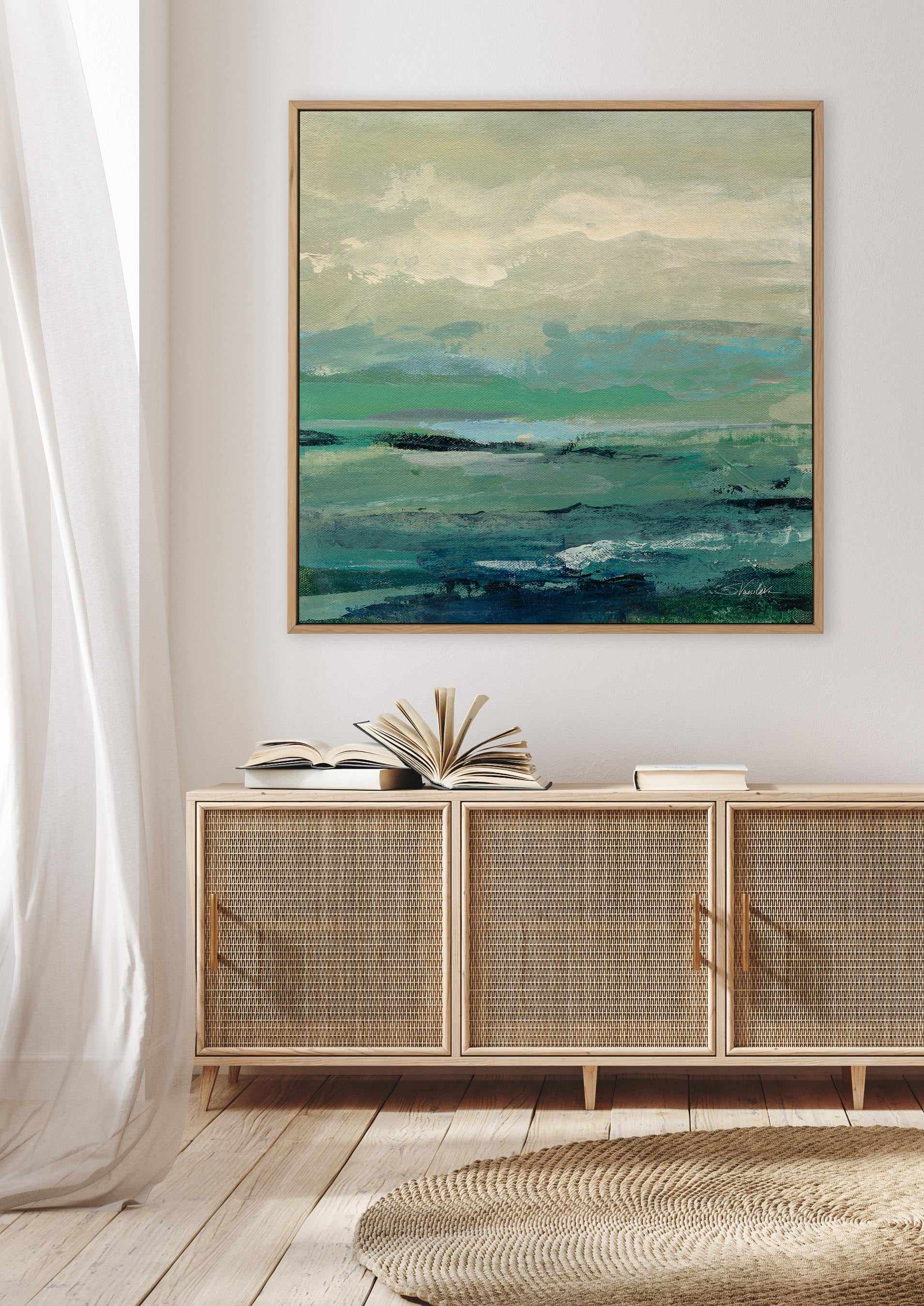 Turquoise Bay I | Framed Canvas Art Print