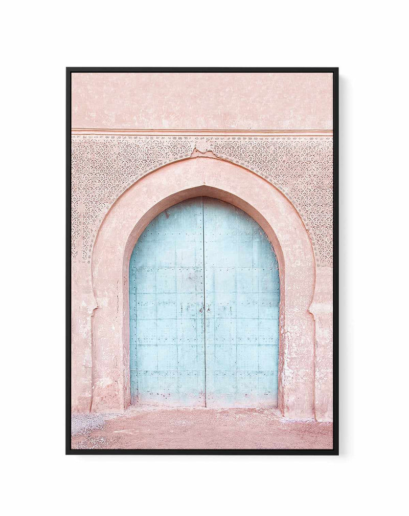 Turquoise Door by Kathrine Pienaar | Framed Canvas Art Print
