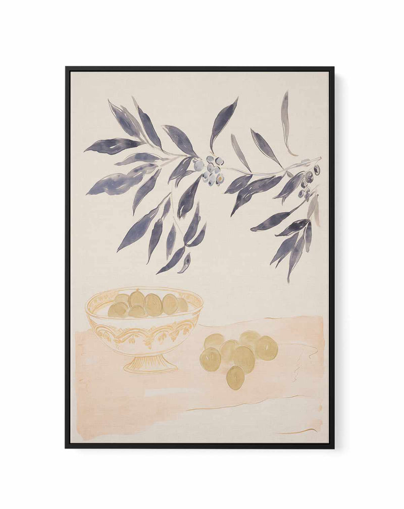 Tuscan Olives | Framed Canvas Art Print