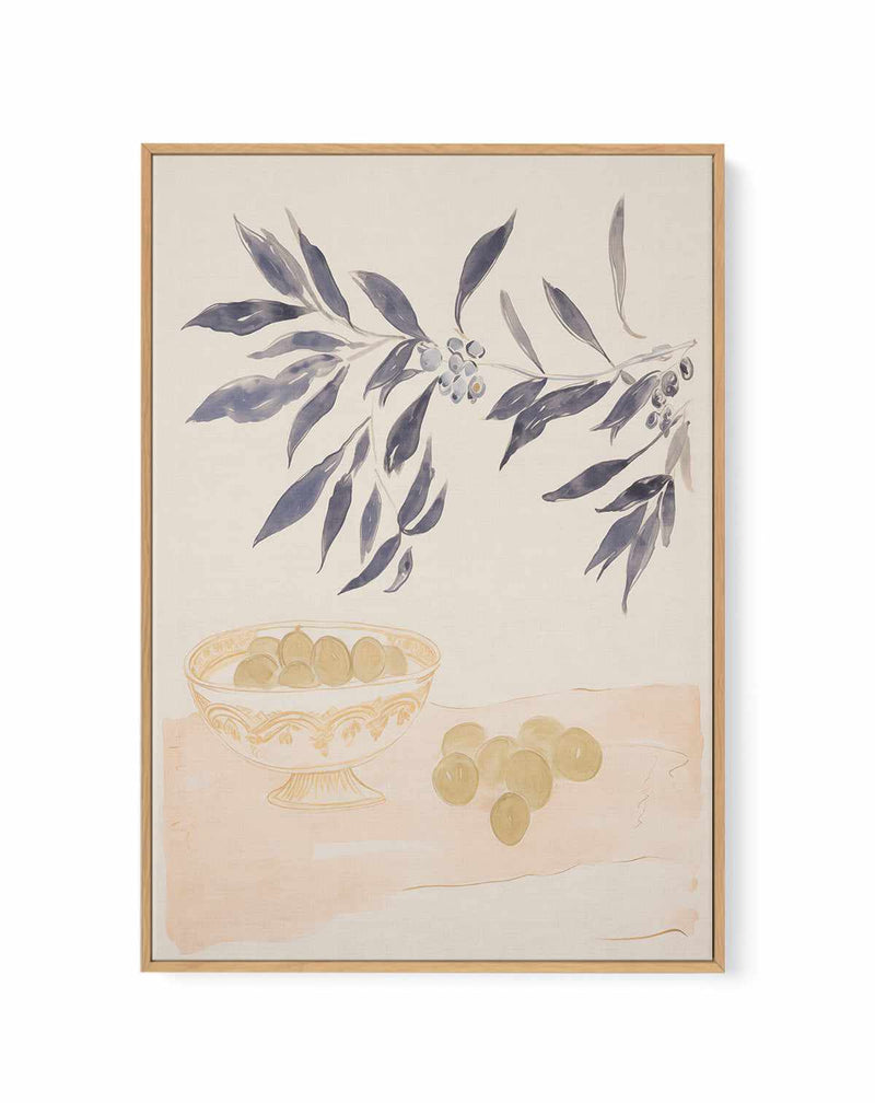 Tuscan Olives | Framed Canvas Art Print