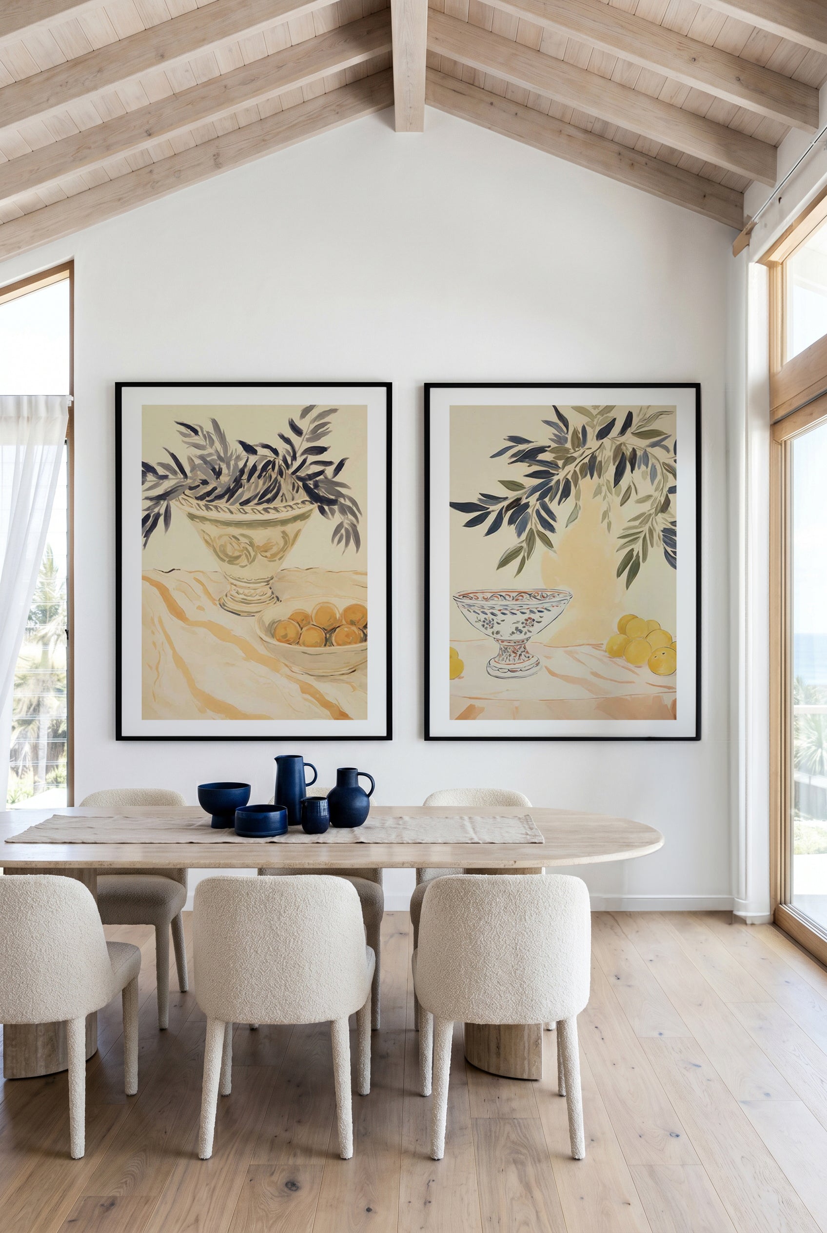 Tuscan Mornings No I & II Art Print Set of 2 | Matching Wall Art