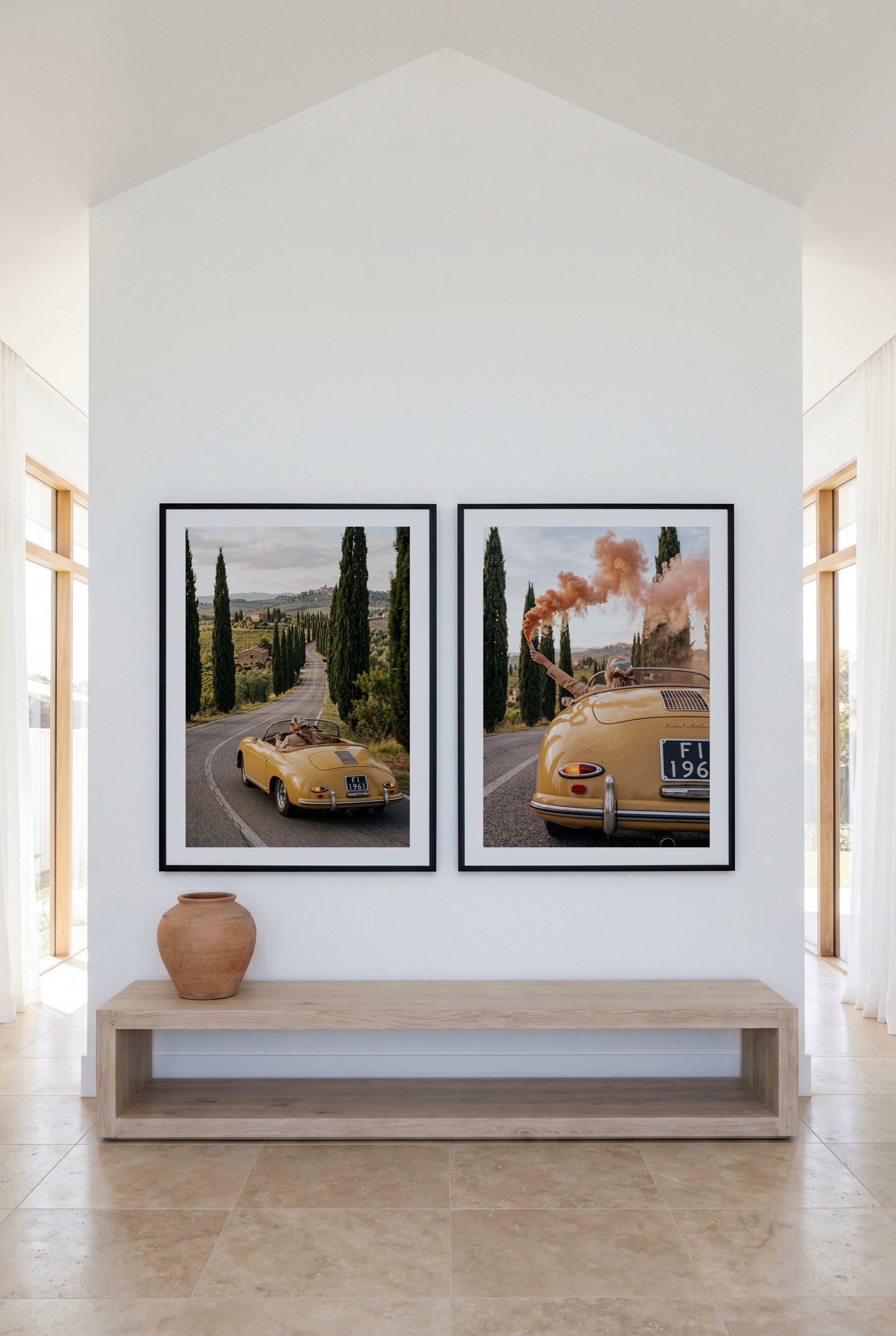 Tuscan Speedster I & II Art Print Set of 2 | Matching Wall Art