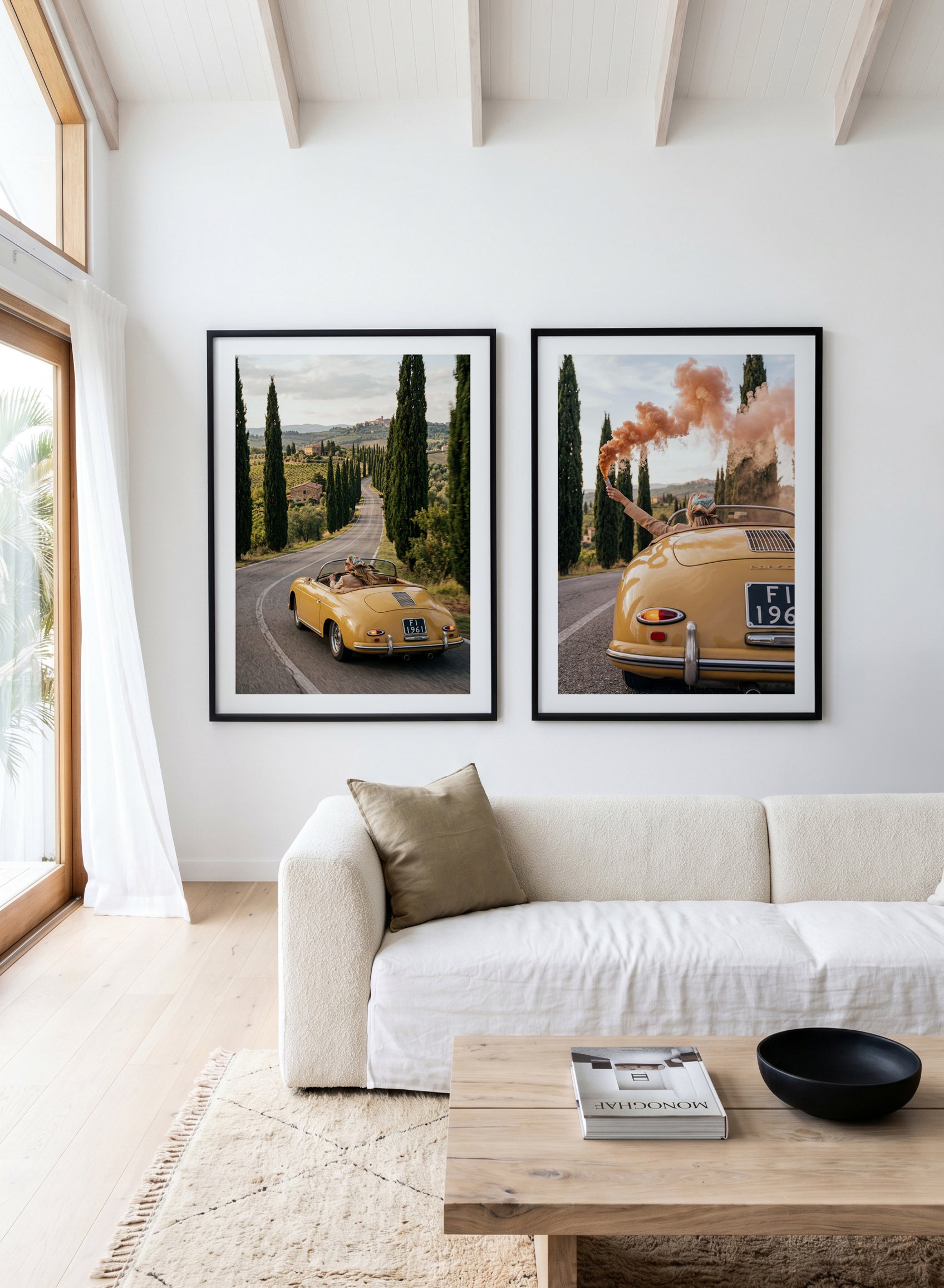 Tuscan Speedster I & II Art Print Set of 2 | Matching Wall Art