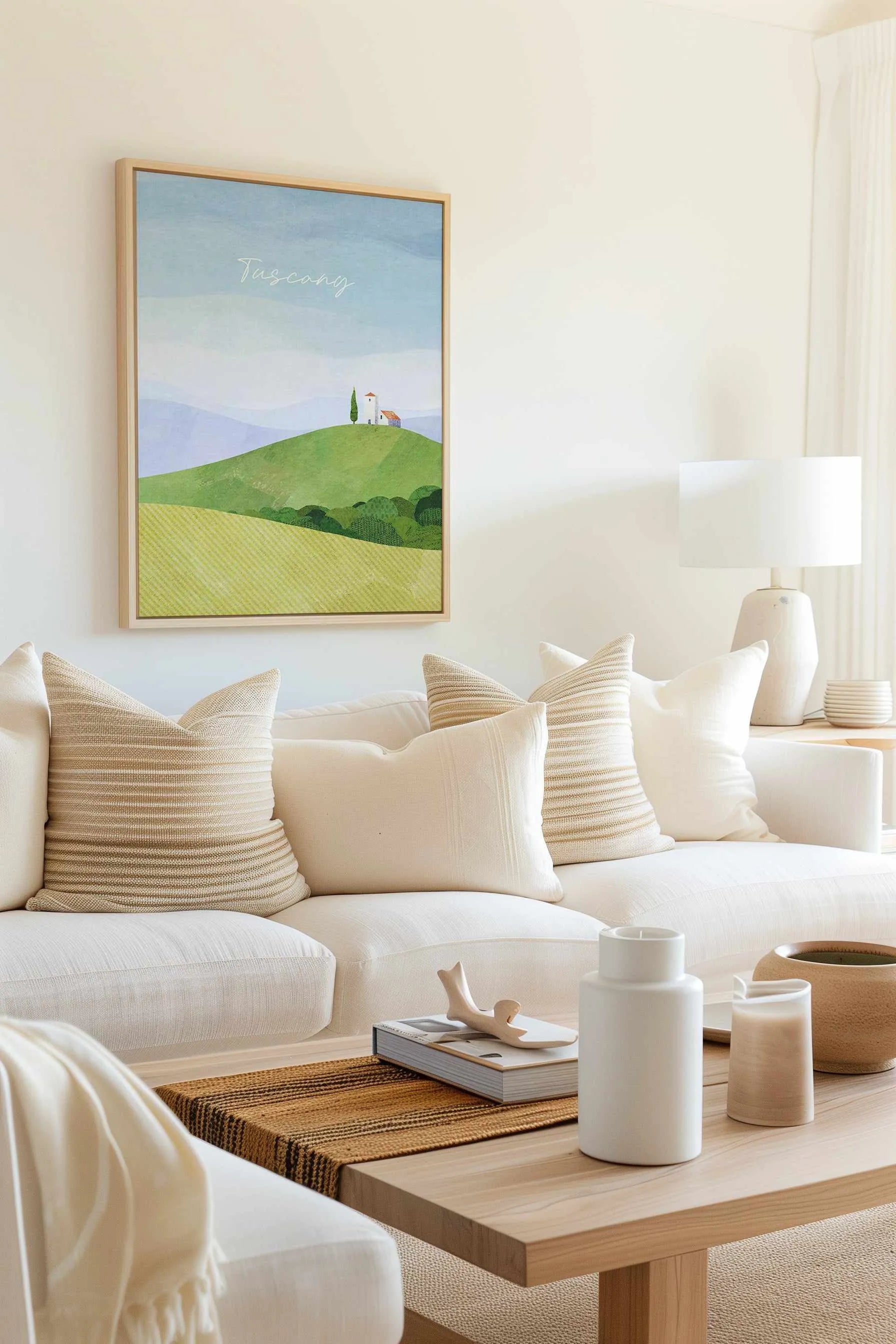 Tuscany by Henry Rivers | Framed Canvas Art Print from Olive et Oriel where you can shop wallpaper and artworks online